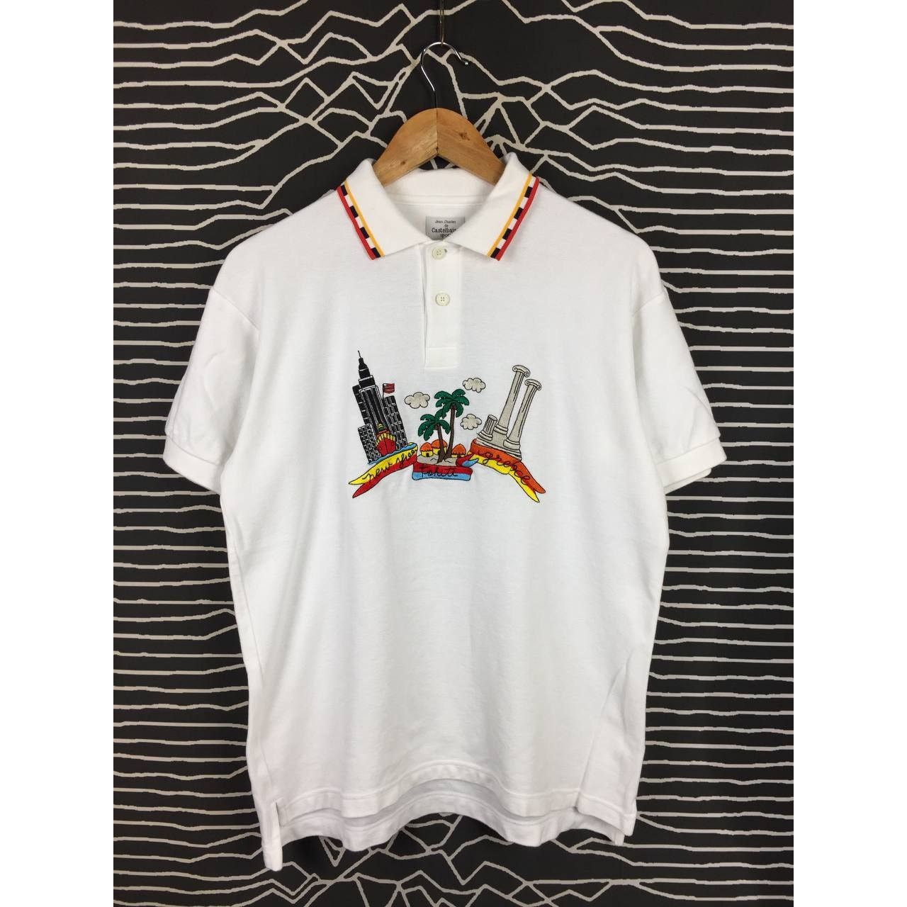 Designer × Jean Charles De Castelbajac × Vintage Jean Charles De Castelbajac Sport Embroidered Logo Polo Tee Size US L / EU 52-54 / 3 - 1 Thumbnail