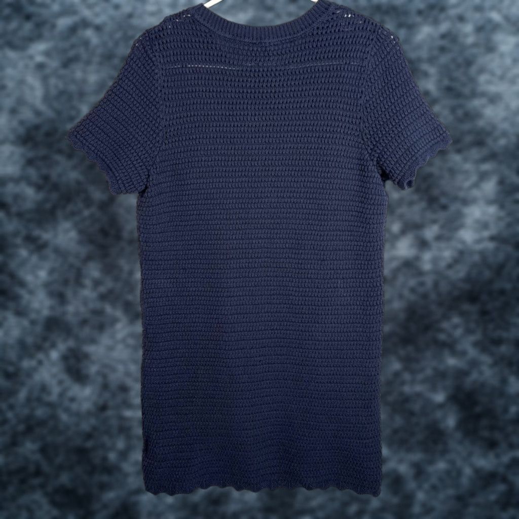 Gap Gap Dress Blue Short Sleeve Knit w/ Liner Size Medium Cotton Size M / US 6-8 / IT 42-44 - 1 Thumbnail