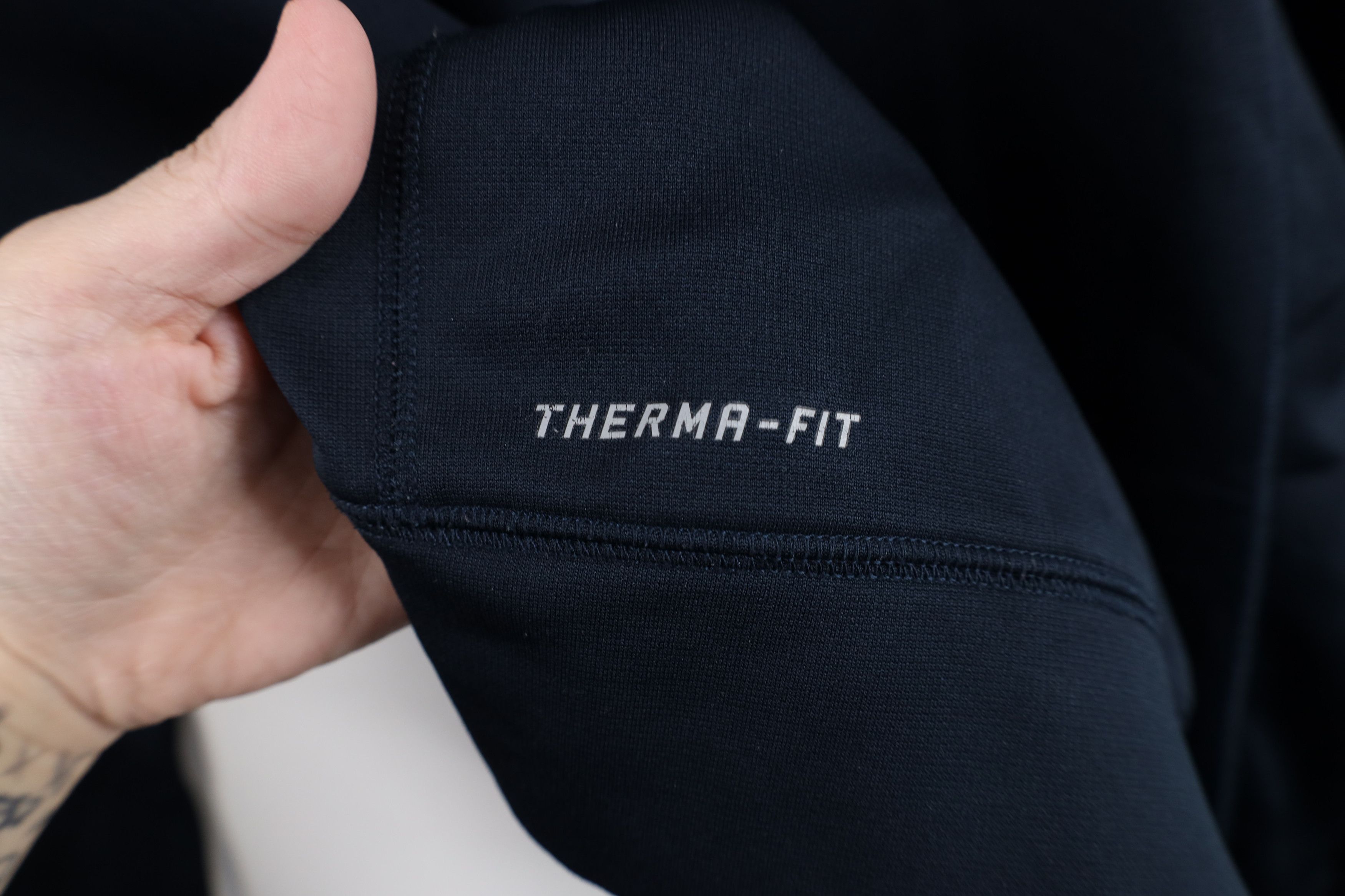 Nike Nike Therma Fit Swoosh Fleece Lined Crewneck Sweatshirt Navy Size US XL / EU 56 / 4 - 5 Thumbnail