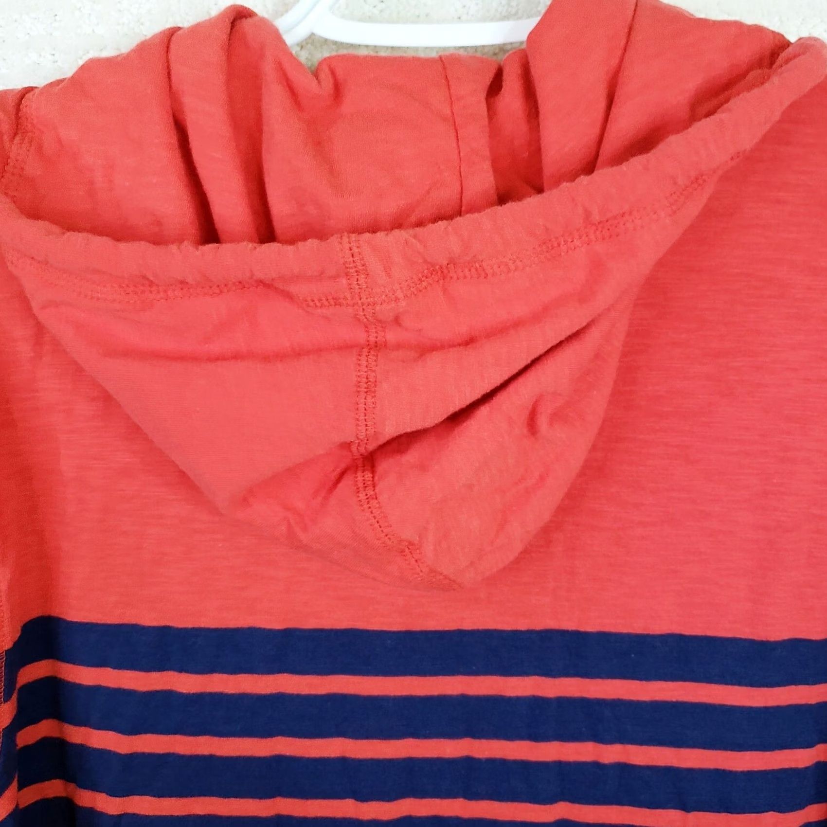 Vintage Areopostale Hoodie Striped Red Blue Lightweight Logo Pullover Hooded Mens Size L NWT Size US L / EU 52-54 / 3 - 6 Thumbnail