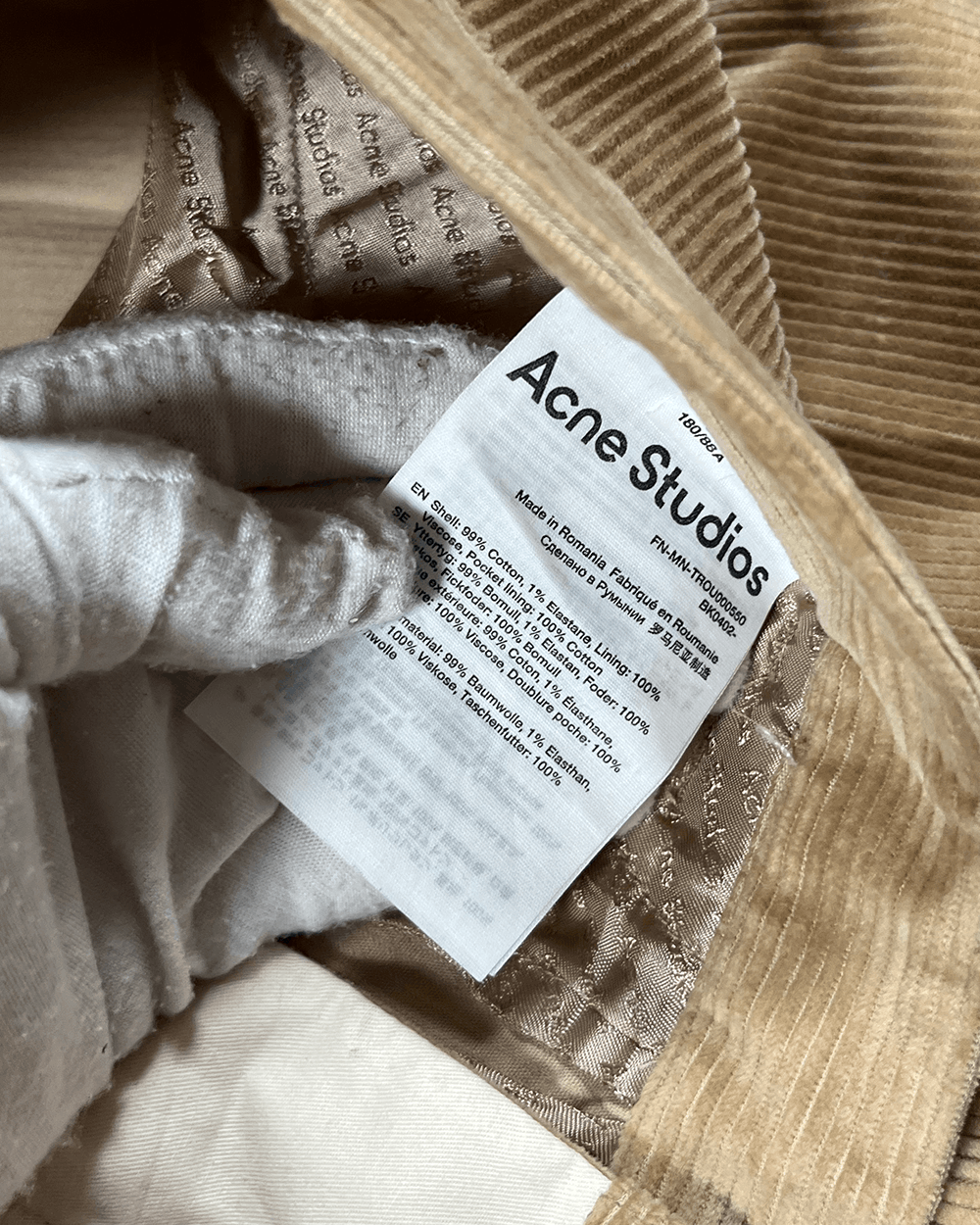 Acne Studios Acne Studios Tan Cord Suit Size 52R - 14 Thumbnail