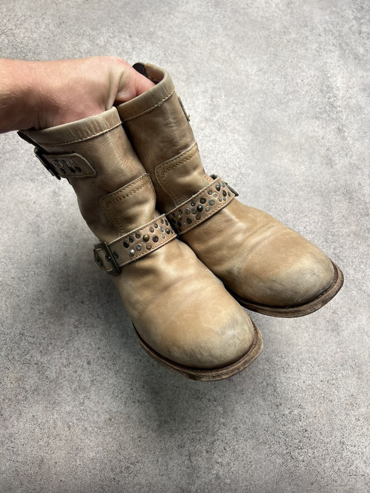 Sendra Sendra studded leather punk biker boots Size US 8 / IT 38 - 5 Thumbnail