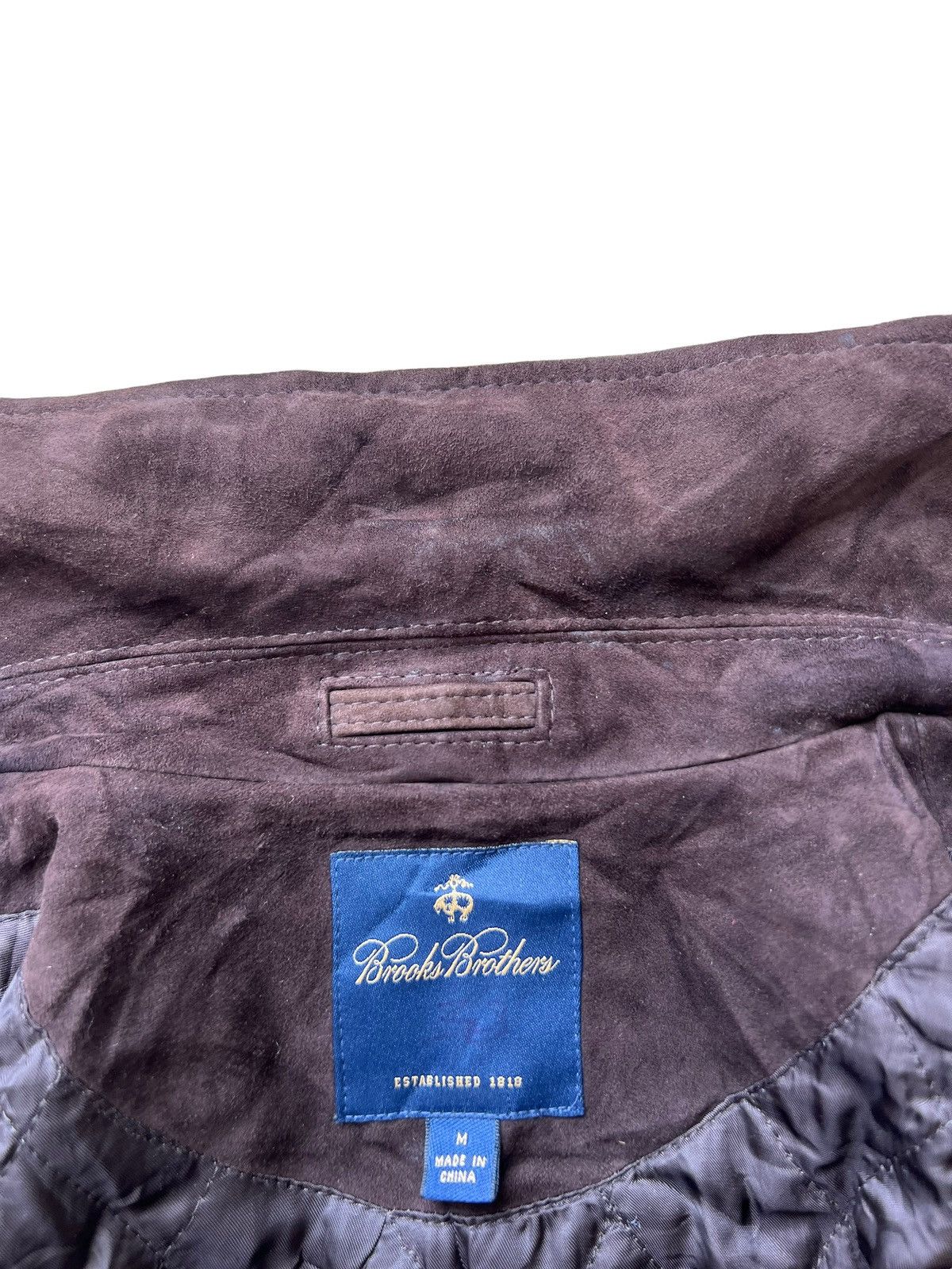 Brooks Brothers Vintage Brooks Brothers Dark Brown Suede Leather Jacket Size US M / EU 48-50 / 2 - 18 Thumbnail