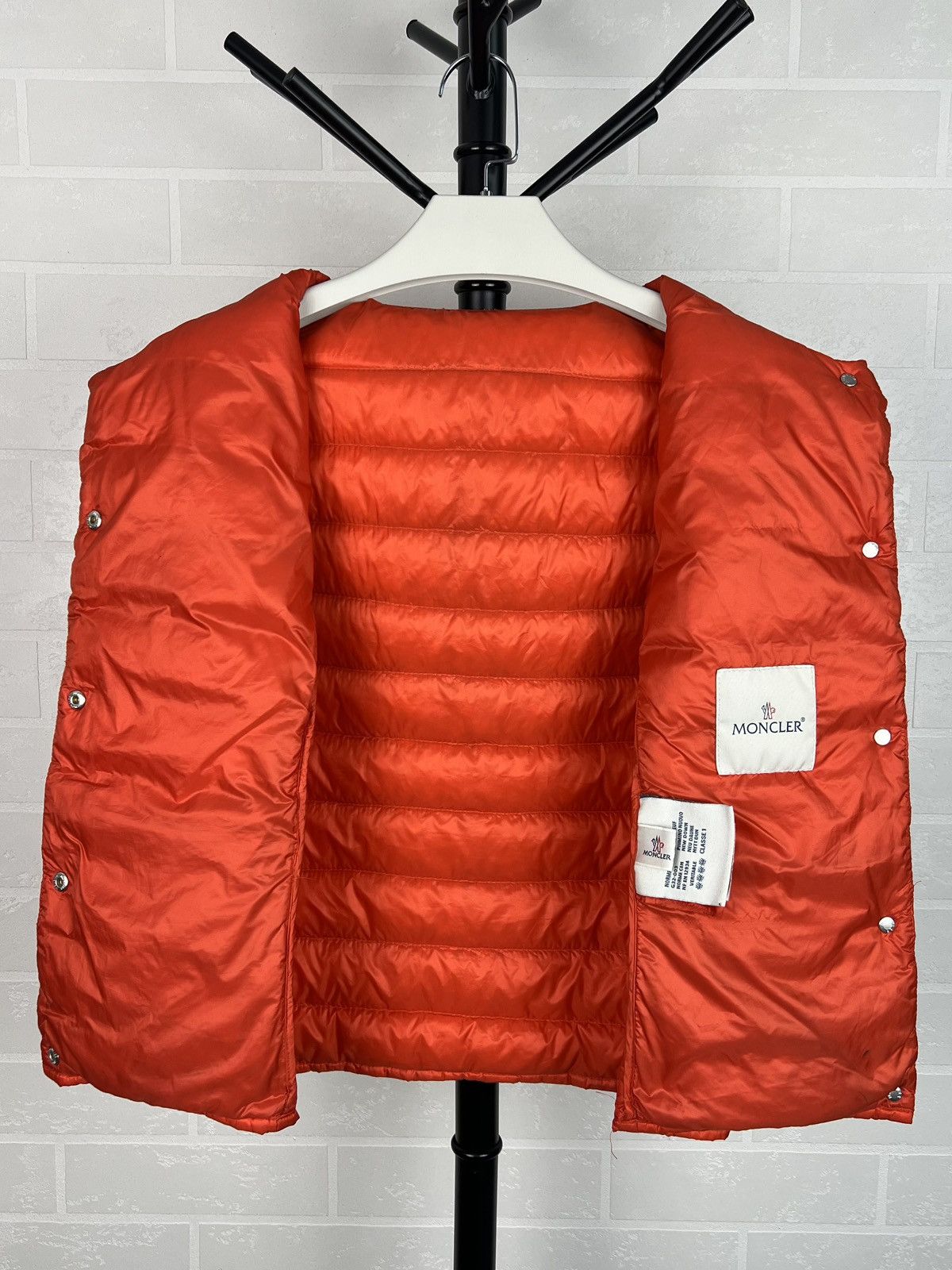 Moncler MONCLER Down Puffer Vest LIANE GILLET Patch Logo Red Wmn’s Size M / US 6-8 / IT 42-44 - 6 Thumbnail