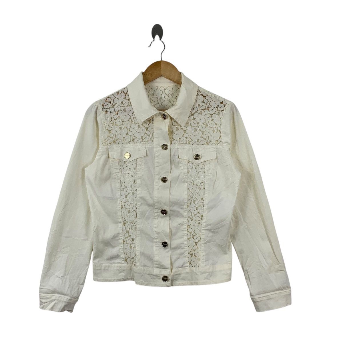 Other BLUGIRL ITALY JEANS Collection Floral Denim Jacket Gold Size S / US 4 / IT 40 - 3 Thumbnail