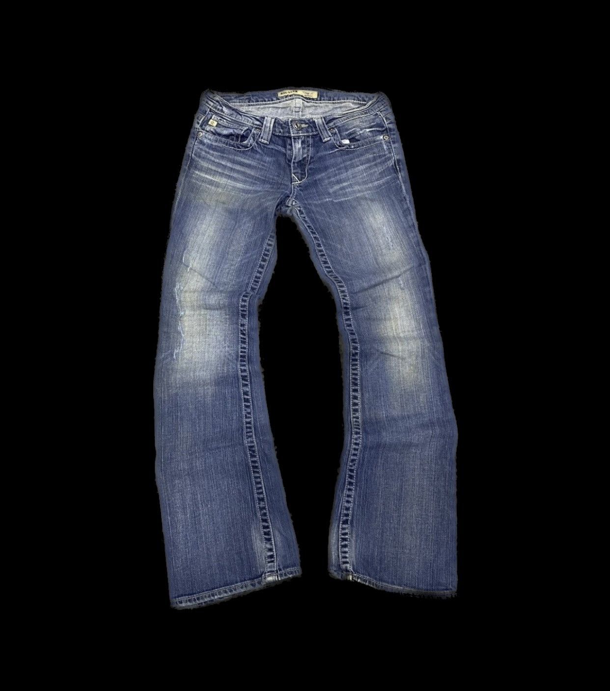 Hysteric Glamour × Le Grande Bleu (L.G.B.) × Vintage Flaree☠️ Big Star Washed Jeans Punk Cowboy 90s Size US 30 / EU 46 - 1 Thumbnail