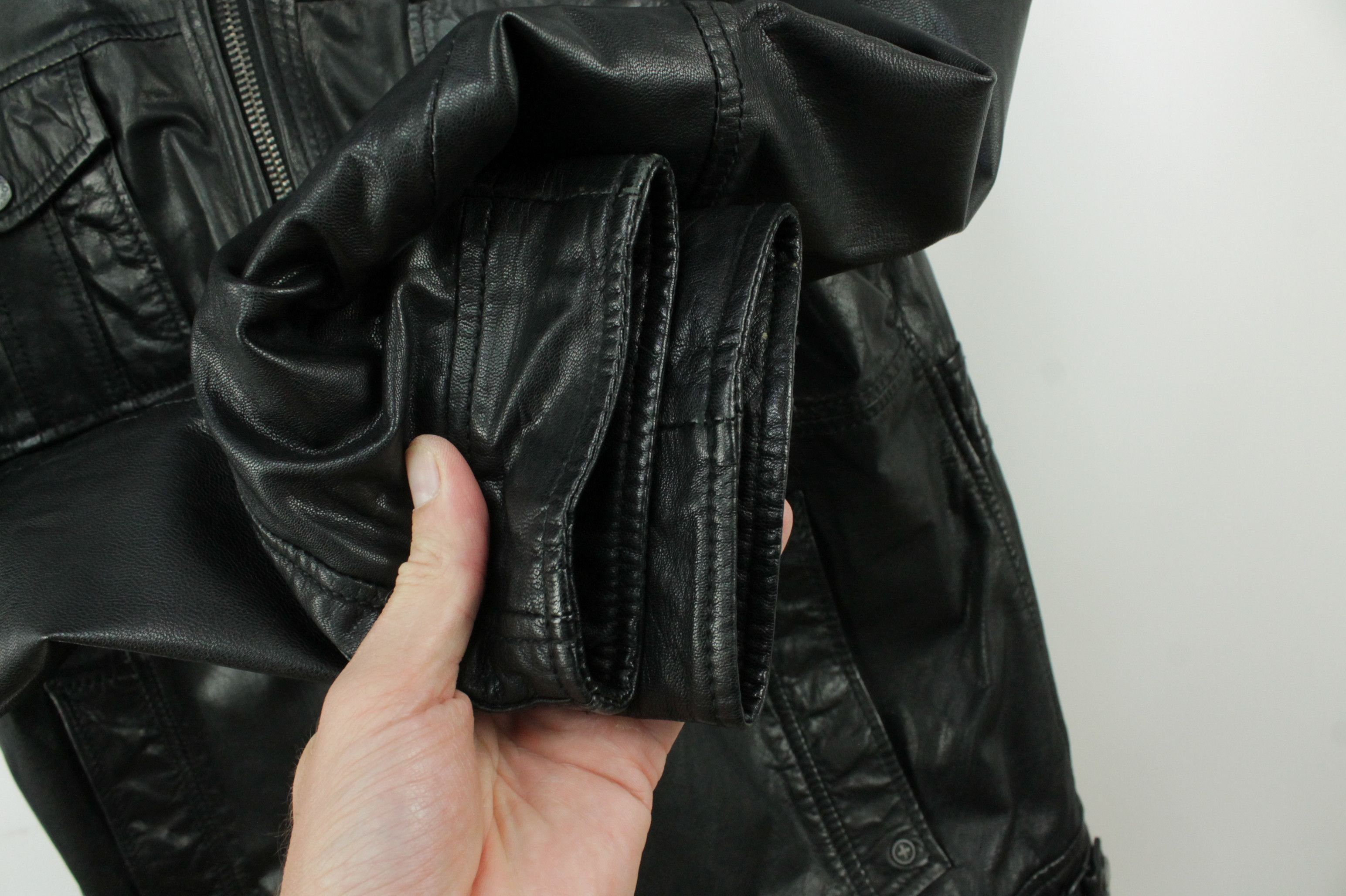 Strellson Strellson Burnett Goat Nappa Waxy Leather Jacket Men's Size US L / EU 52-54 / 3 - 6 Thumbnail