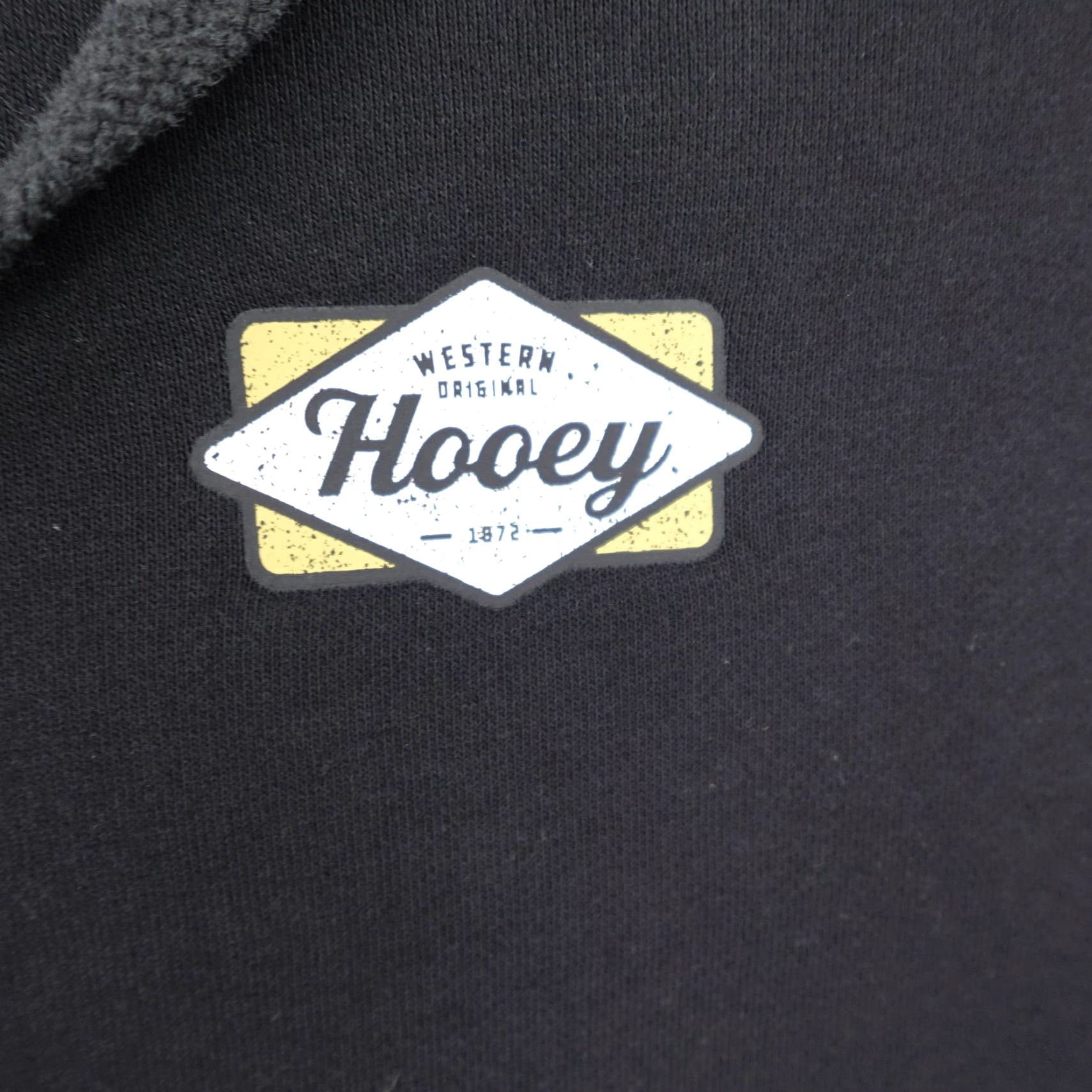 Vintage Hooey Hoodie Mens 2XL Black Full Zip Sweatshirt Aztec Lined Hood Western Rodeo Size US XXL / EU 58 / 5 - 3 Thumbnail