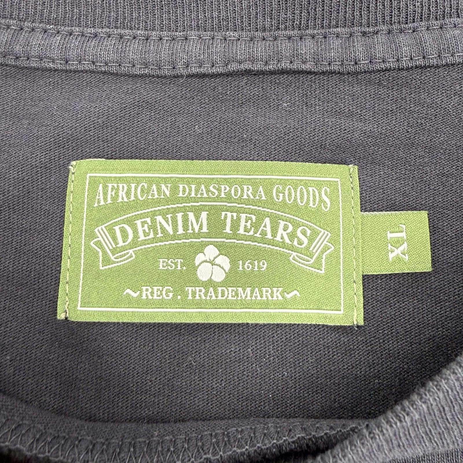 DENIM TEARS Denim Tears ADG Tee Black XL Used Size US XL / EU 56 / 4 - 3 Thumbnail
