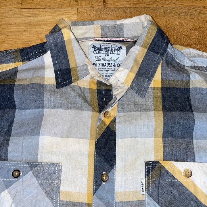 Levi's × Levi's Made & Crafted × Levi's Vintage Clothing LEVI STRAUSS & CO MEN'S LONG SLEEVE CHECK SHIRT Size. M Size US M / EU 48-50 / 2 - 2 Thumbnail