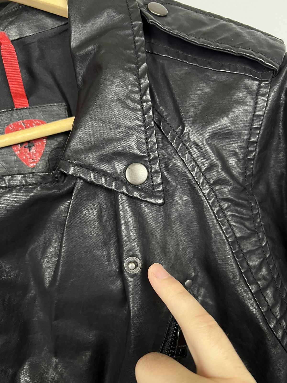 Strellson Strellson Swiss Cross mens motorcycle waxed cotton jacket Size US XL / EU 56 / 4 - 4 Thumbnail