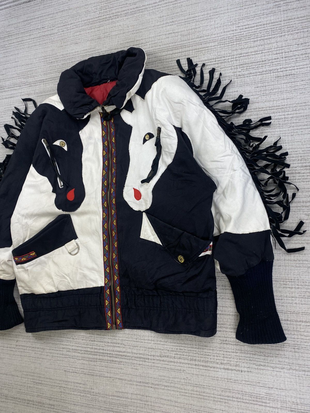 Neiman Marcus 1980 Neiman Marcus Gallery South Western Horse Puffer Jacket Size US L / EU 52-54 / 3 - 4 Thumbnail