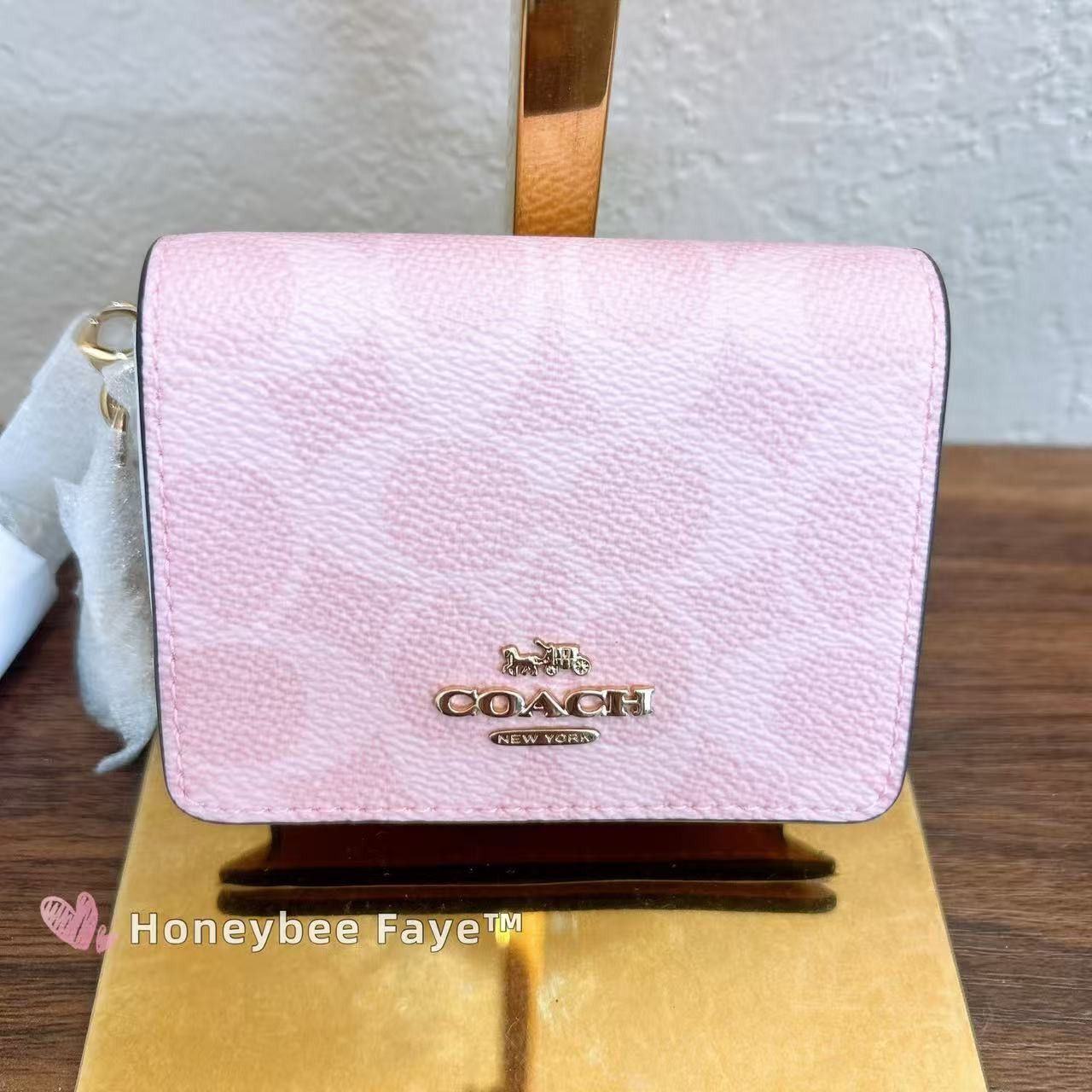 Coach Mini Wallet On A Chain Signature Canvas With Charms CEF59 Size ONE SIZE - 1 Thumbnail