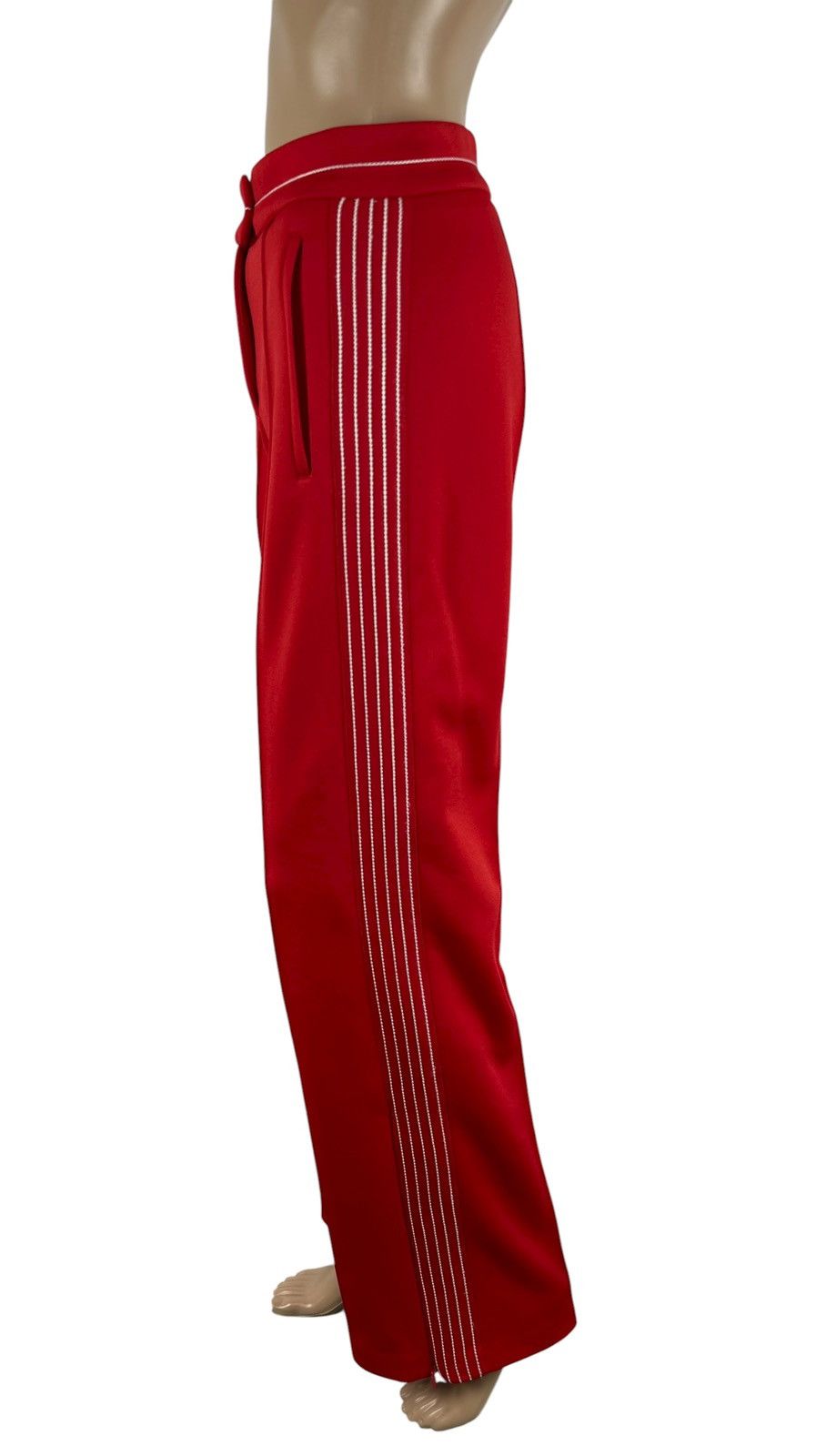 Pinko Pinko Wide Leg Pants Cotton Polyester Striped size UK6 IT38 Size 26" / US 2 / IT 38 - 4 Thumbnail