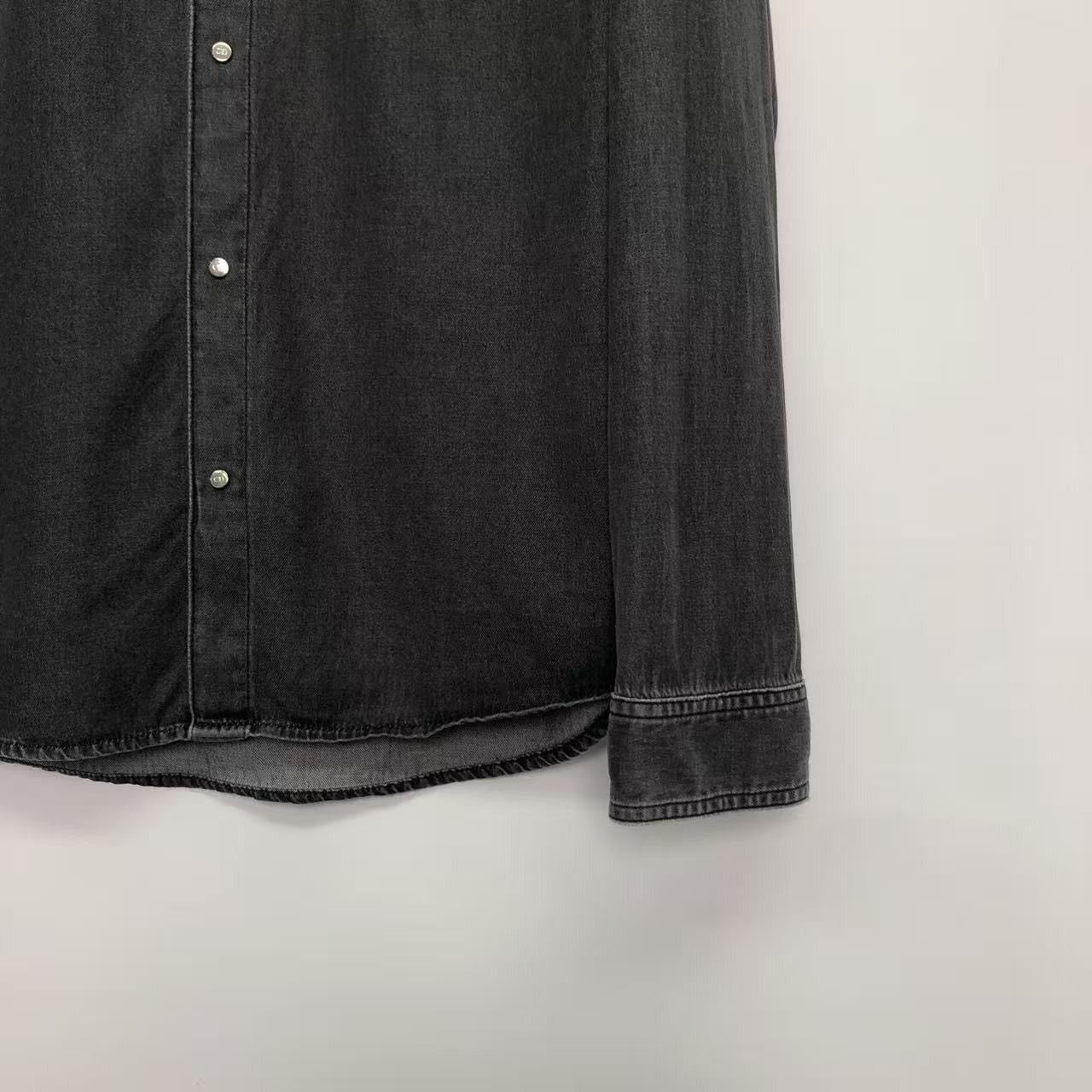 Dior Gray Long Sleeve Button-Up Shirt Size US XXS / EU 40 - 4 Thumbnail