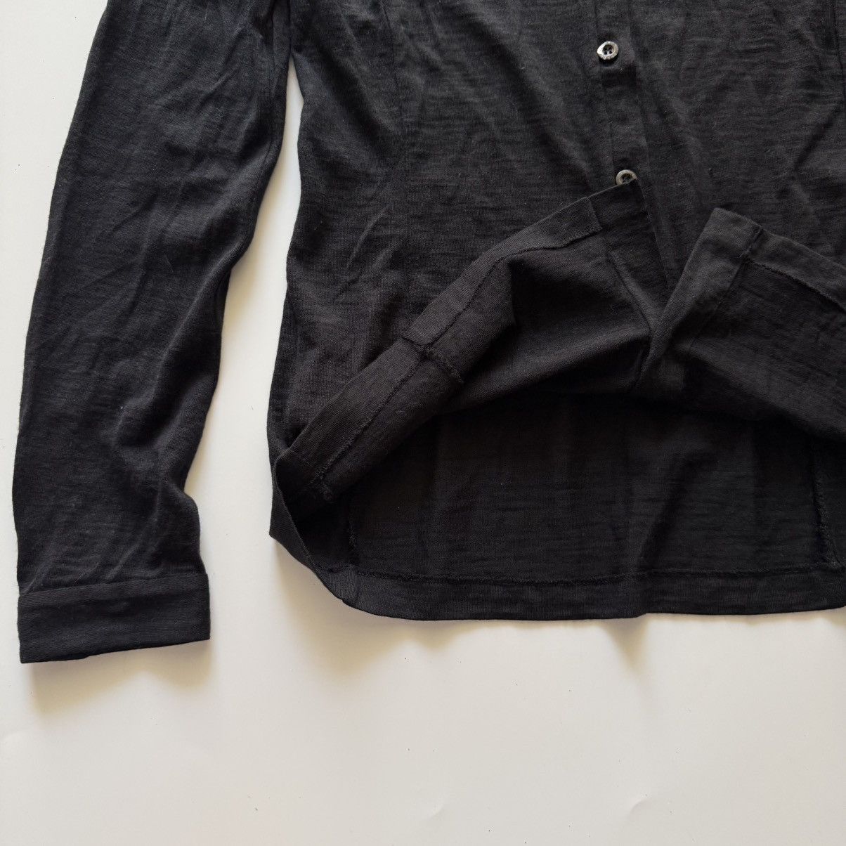 Prada ARCHIVAL Prada SS07 Lana Vergine Wool Button Down Shirt Size XS / US 0-2 / IT 36-38 - 6 Thumbnail