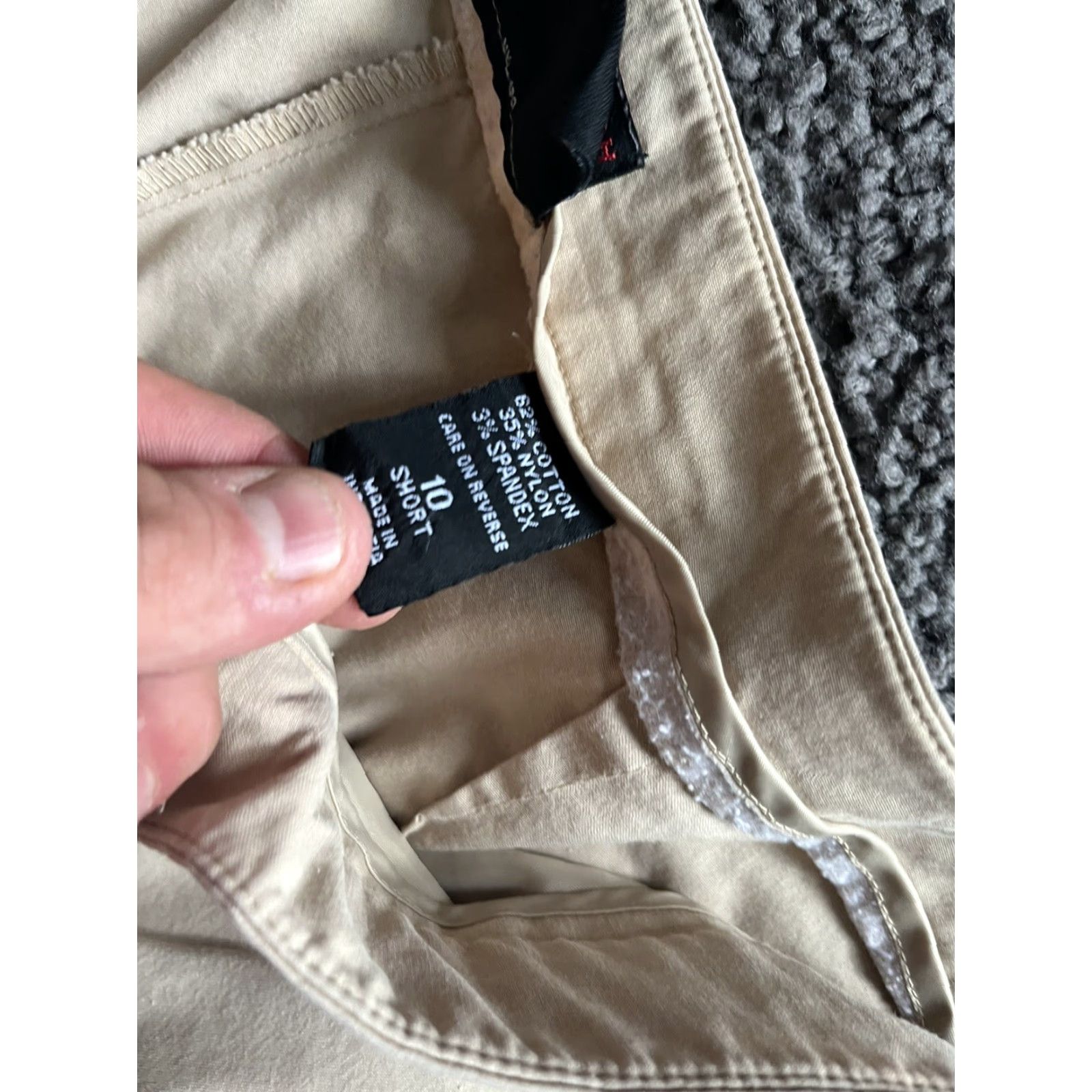 Vintage NYC Women's City Stretch Cropped Pants Size 10 Regular Beige Summer Wide-Leg Size 32" / US 10 / IT 46 - 5 Thumbnail