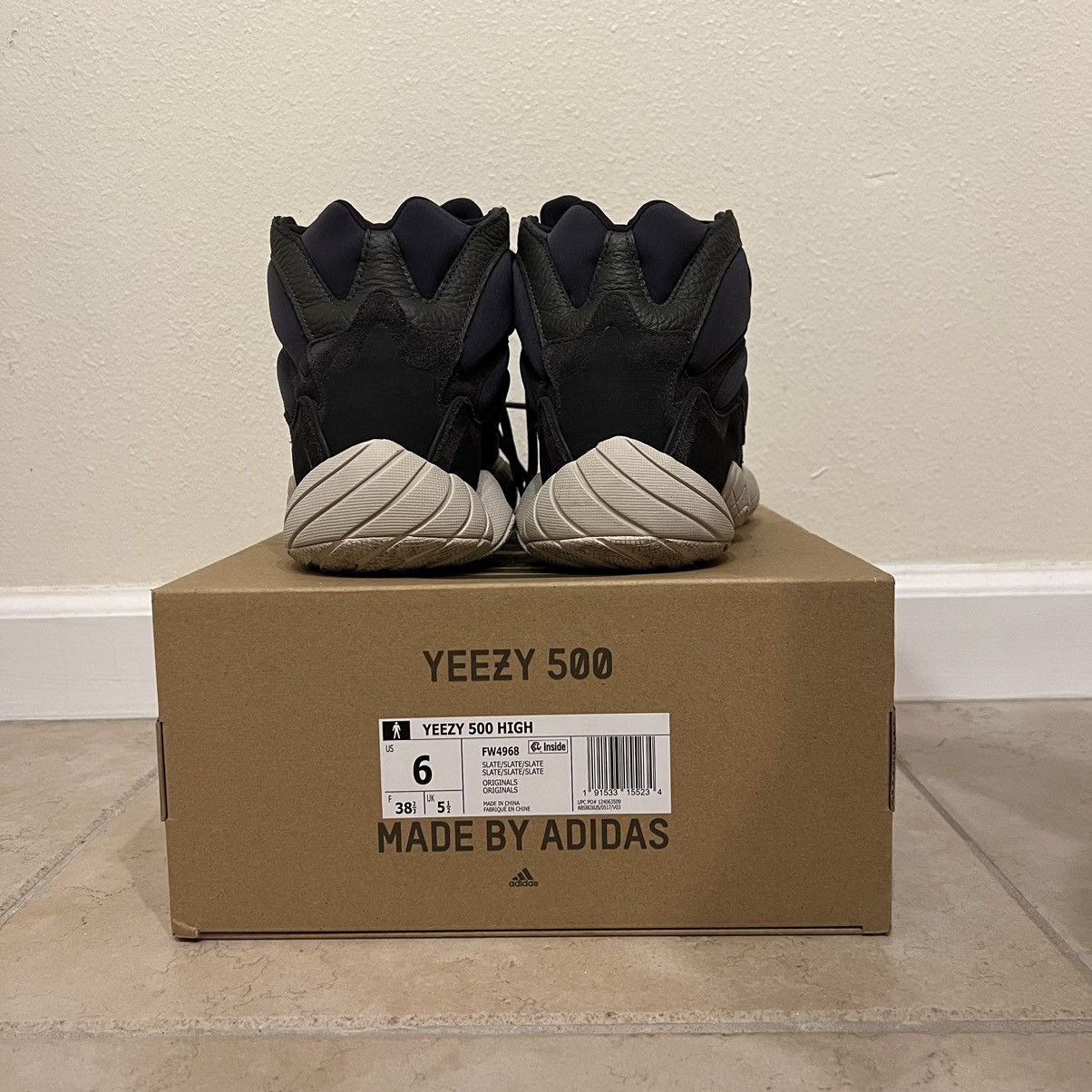 Adidas Yeezy 500 High Slate Size US 6 / EU 39 - 4 Thumbnail