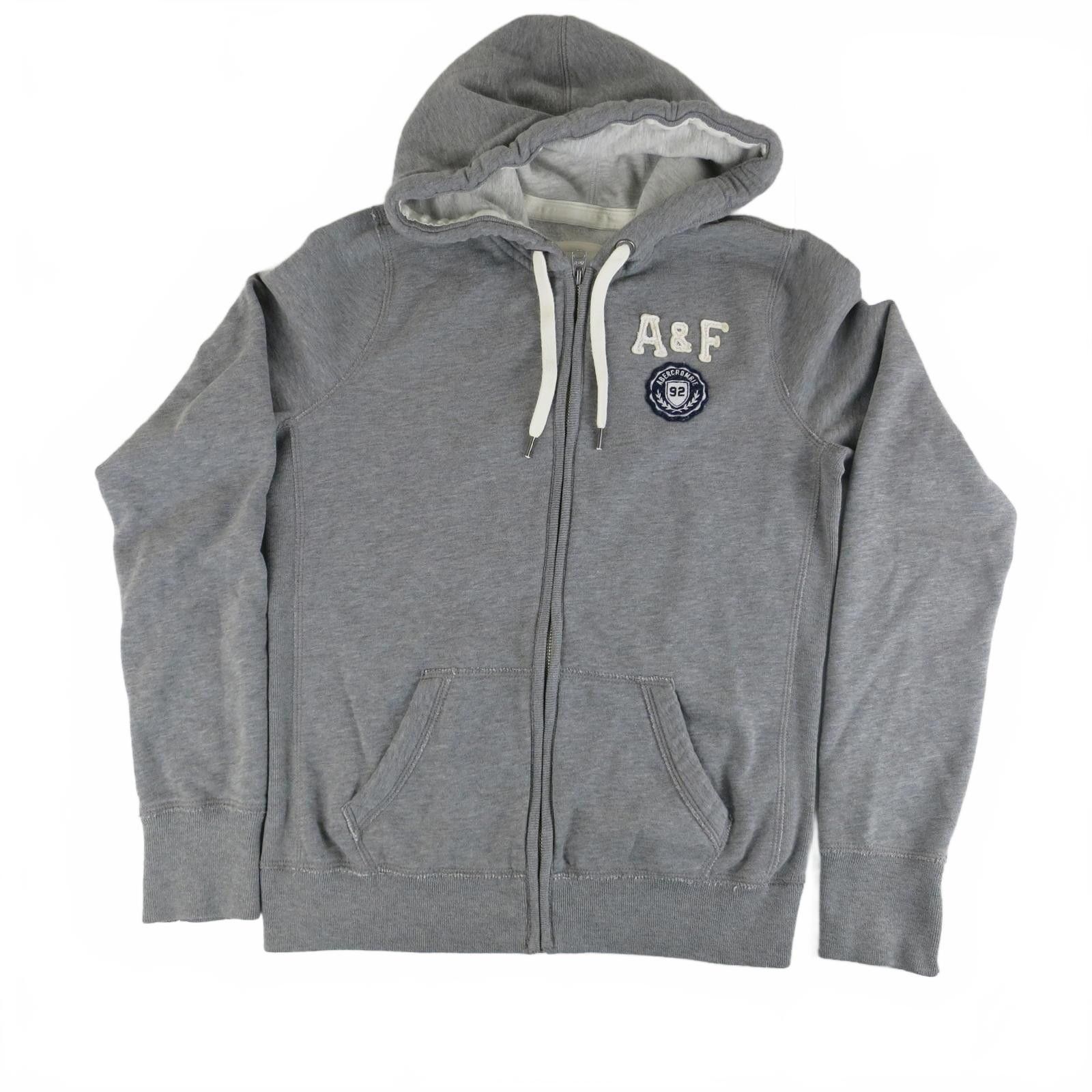 Abercrombie & Fitch Abercrombie & Fitch Gray Zip-Up Hoodie Sweatshirt Women's L Size L / US 10 / IT 46 - 1 Thumbnail