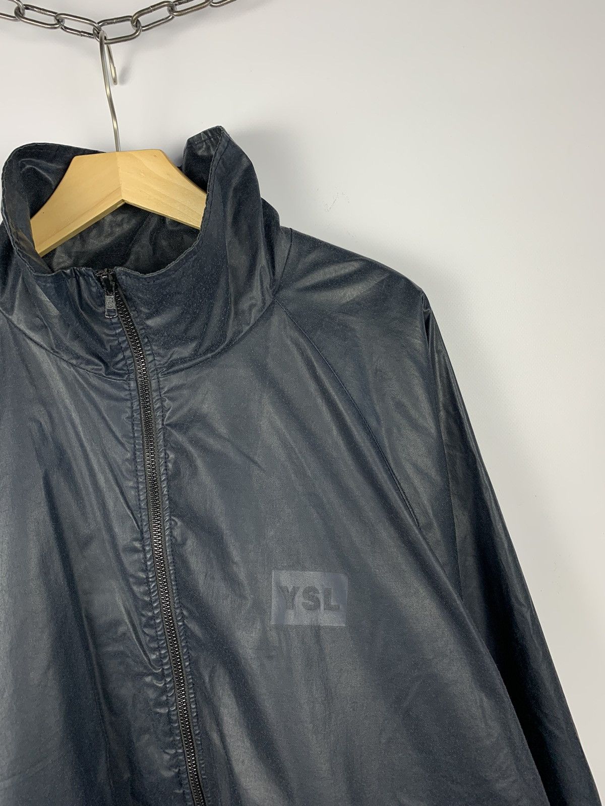 Yves Saint Laurent Vintage Saint Laurent Jeans Full Zip Jacket Resin Rare 90’s Size US XL / EU 56 / 4 - 4 Thumbnail