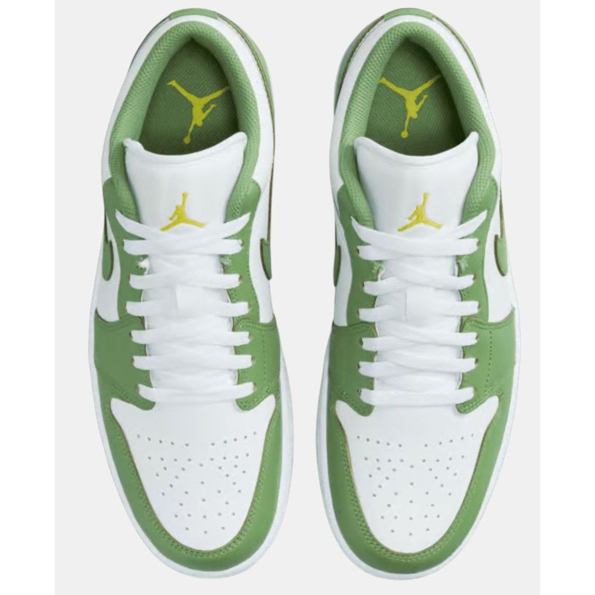 Jordan Brand Nike Air Jordan 1 Low SE Chlorophyll White Lightening HF4823 Size US 12 / EU 45 - 5 Thumbnail