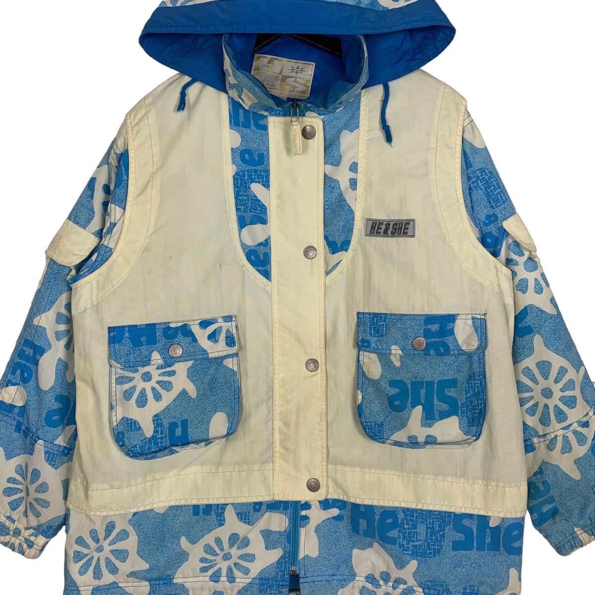 Japanese Brand He & She Clothing Outdoor windproof Streetwear Winter Jacket Size US L / EU 52-54 / 3 - 2 Thumbnail