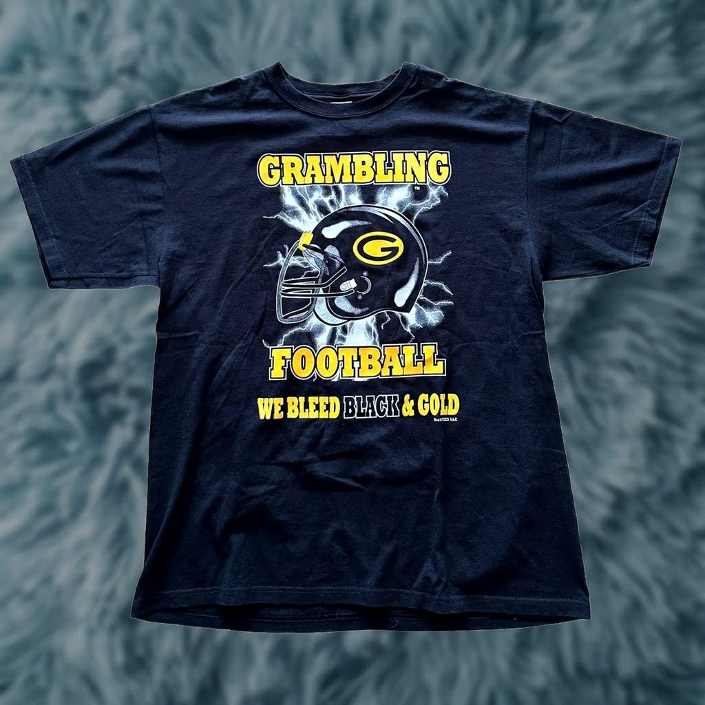 Anvil VINTAGE Grambling Tigers Football HBCU T-Shirt Y2K Louisiana Black NWOT Sz XL Unisex Size US XL / EU 56 / 4 - 1 Thumbnail
