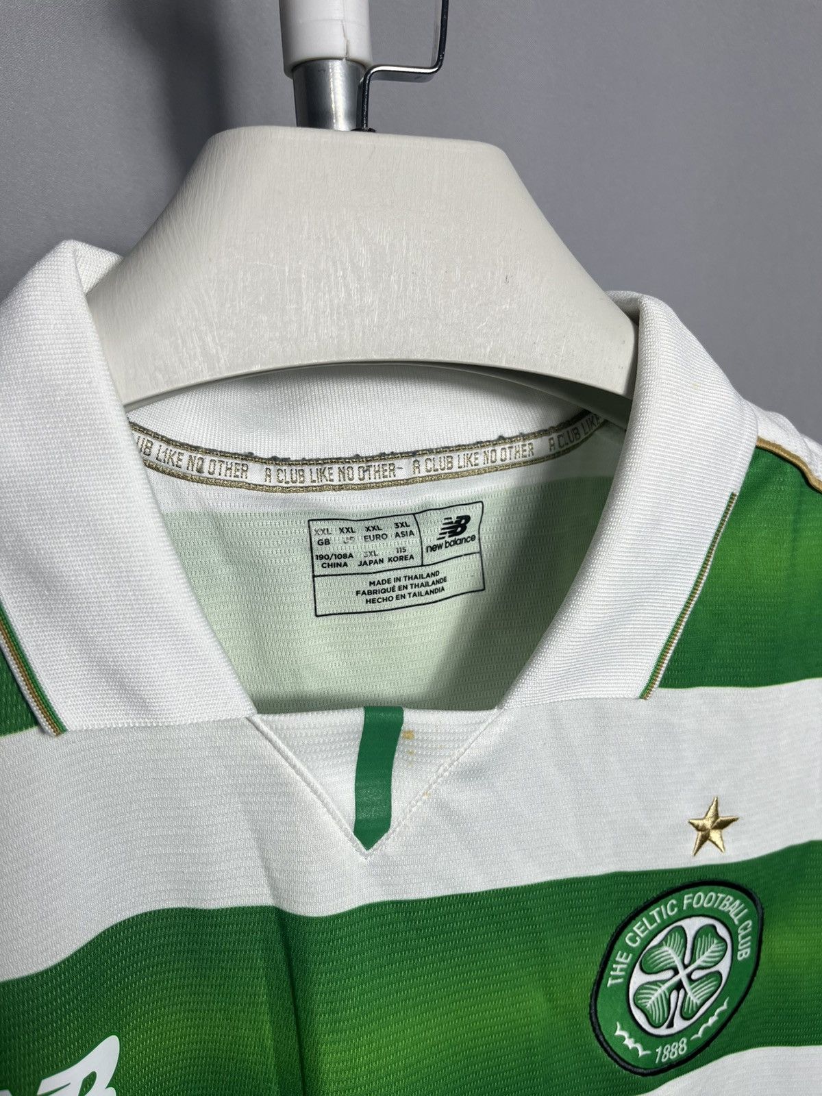 New Balance Celtic 2016 2017 Football jersey Home Ladbrokes Premiership Size US XXL / EU 58 / 5 - 2 Thumbnail