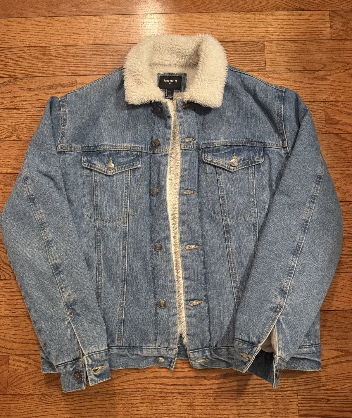 21 Men Forever 21 Men Denim Jacket Size US L / EU 52-54 / 3 - 1 Thumbnail