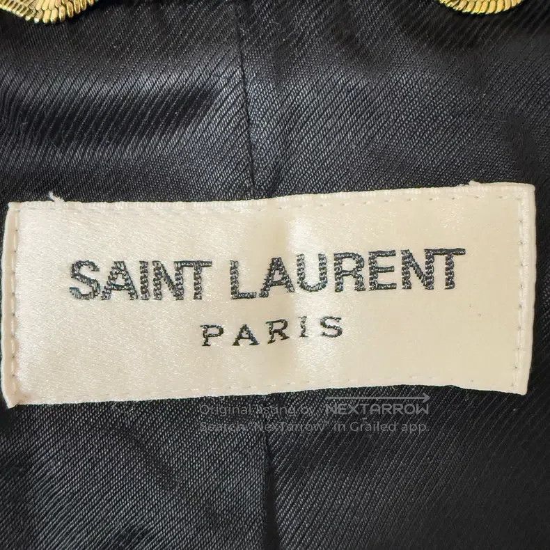 Saint Laurent Paris Saint Laurent Paris Black and White Patchwork Baseball Jac Size XS / US 0-2 / IT 36-38 - 3 Thumbnail