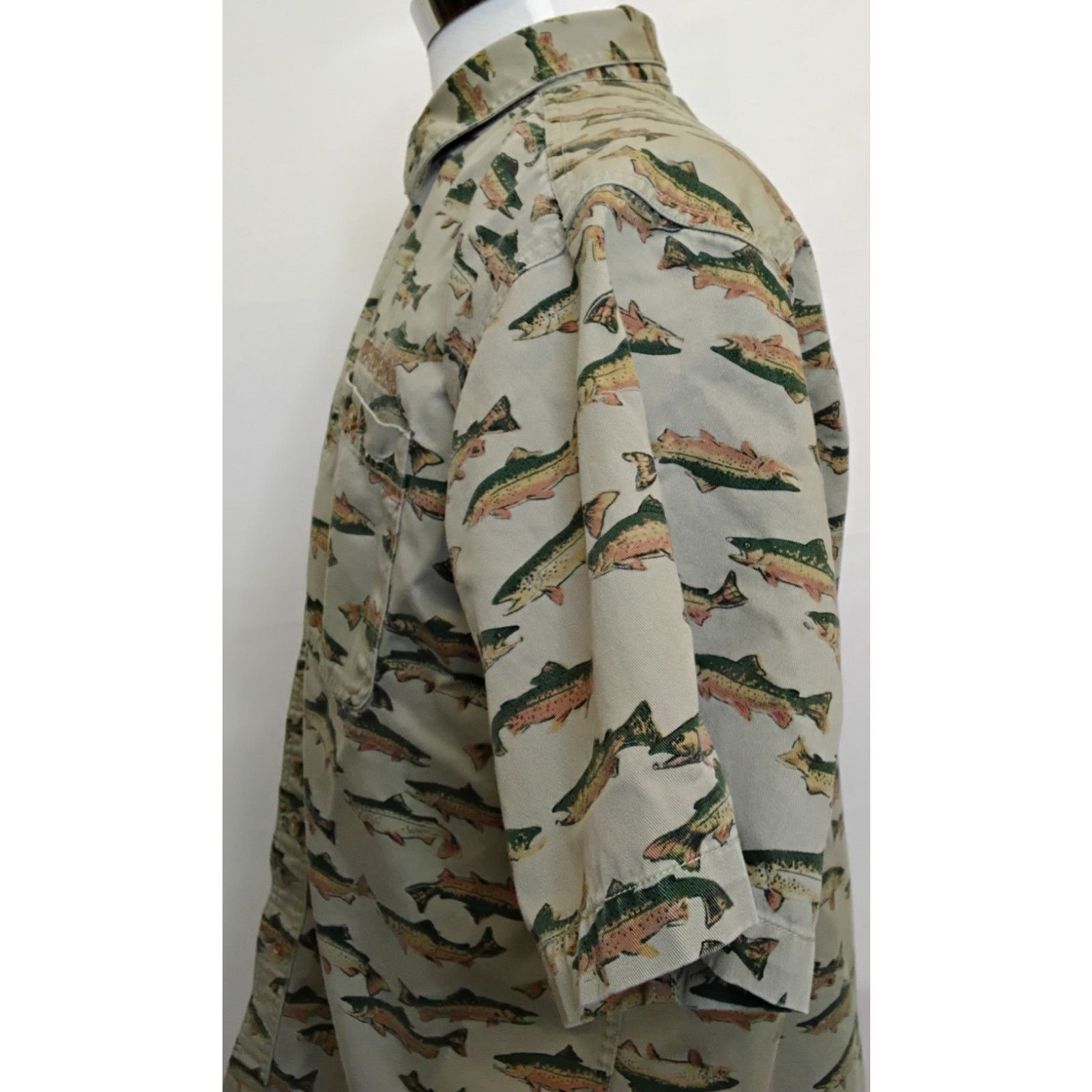Orvis Orvis Short Sleeve Button Down Shirt Men's L Trout Print Size US L / EU 52-54 / 3 - 7 Thumbnail