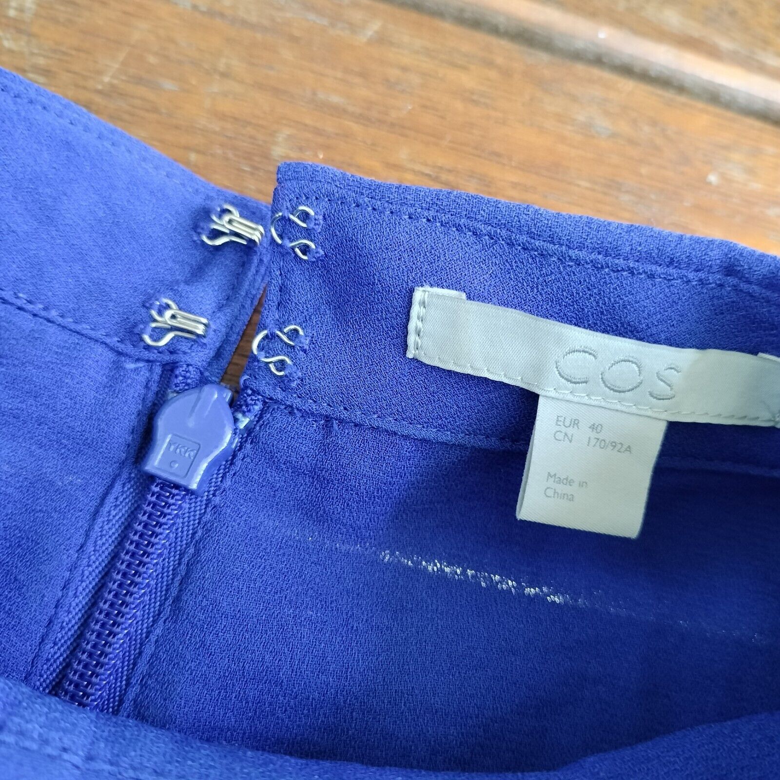 Cos COS Dress Blue Shift Long Sleeve Mini Corporate Schoolgirl Size M / US 6-8 / IT 42-44 - 9 Thumbnail