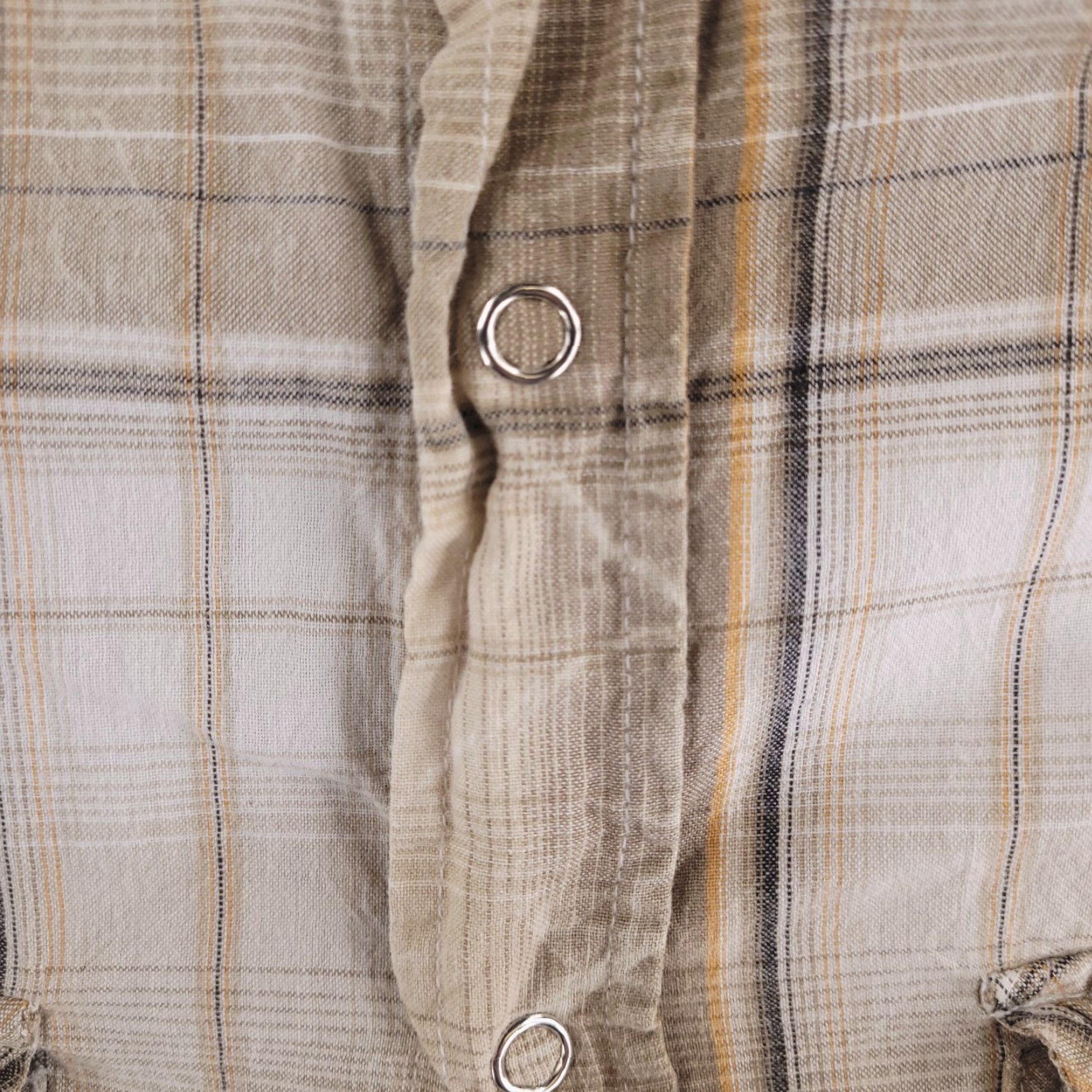 Vintage Buckle Shirt Mens Medium Brown Long Sleeve Button Snap Plaid Shirt Size US M / EU 48-50 / 2 - 3 Thumbnail