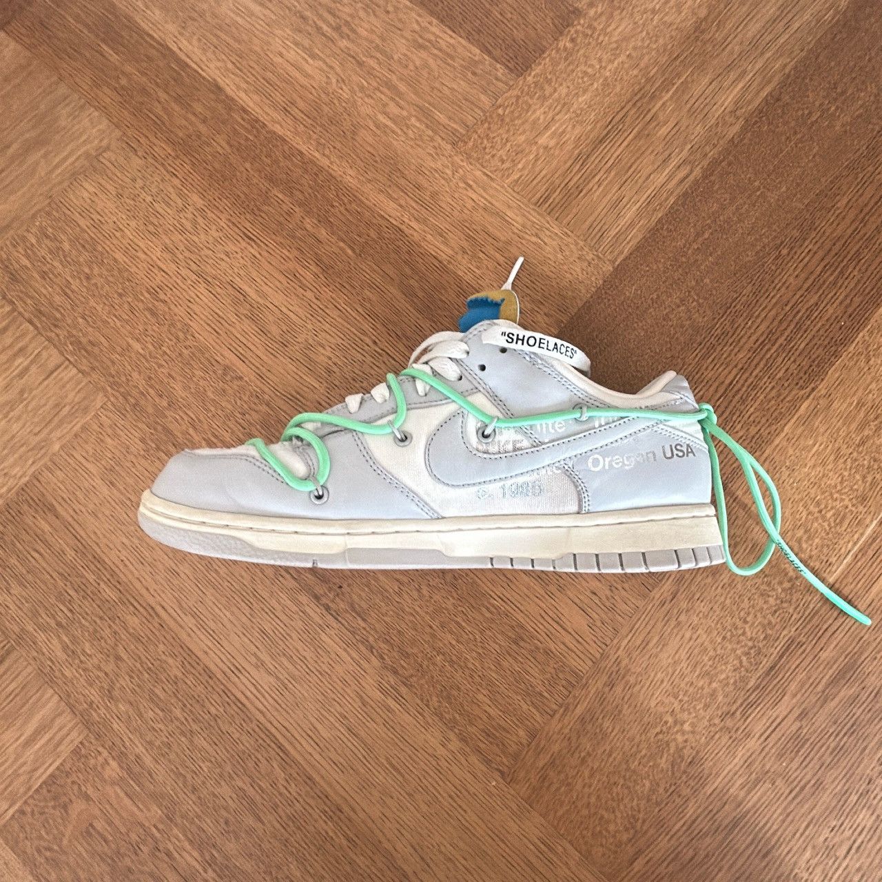 Nike × Off-White Dunk Low Off-White Lot 26 Size US 8.5 / EU 41-42 - 4 Thumbnail