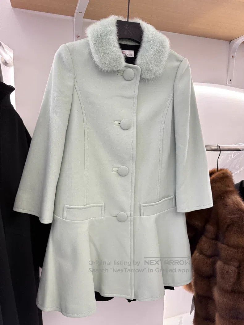 Valentino Valentino Green woolen coat Size M / US 6-8 / IT 42-44 - 3 Thumbnail