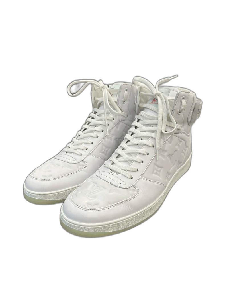 Louis Vuitton LV Men's White High-Top Sneakers Size US 8 / EU 41 - 1 Thumbnail
