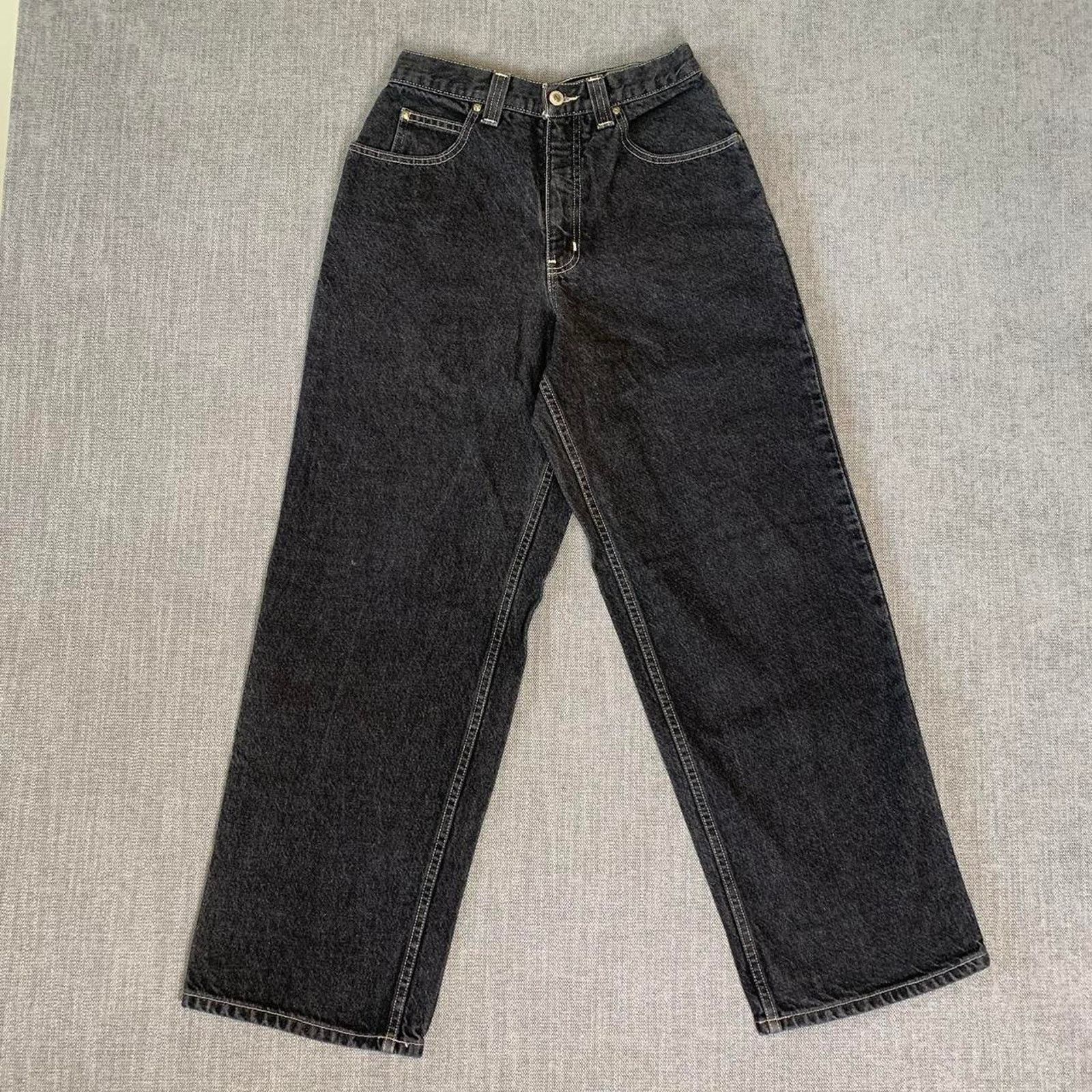 Anchor Blue Y2K Anchor Blue Beyond Baggy Black Denim Jeans Size US 28 / EU 44 - 3 Thumbnail