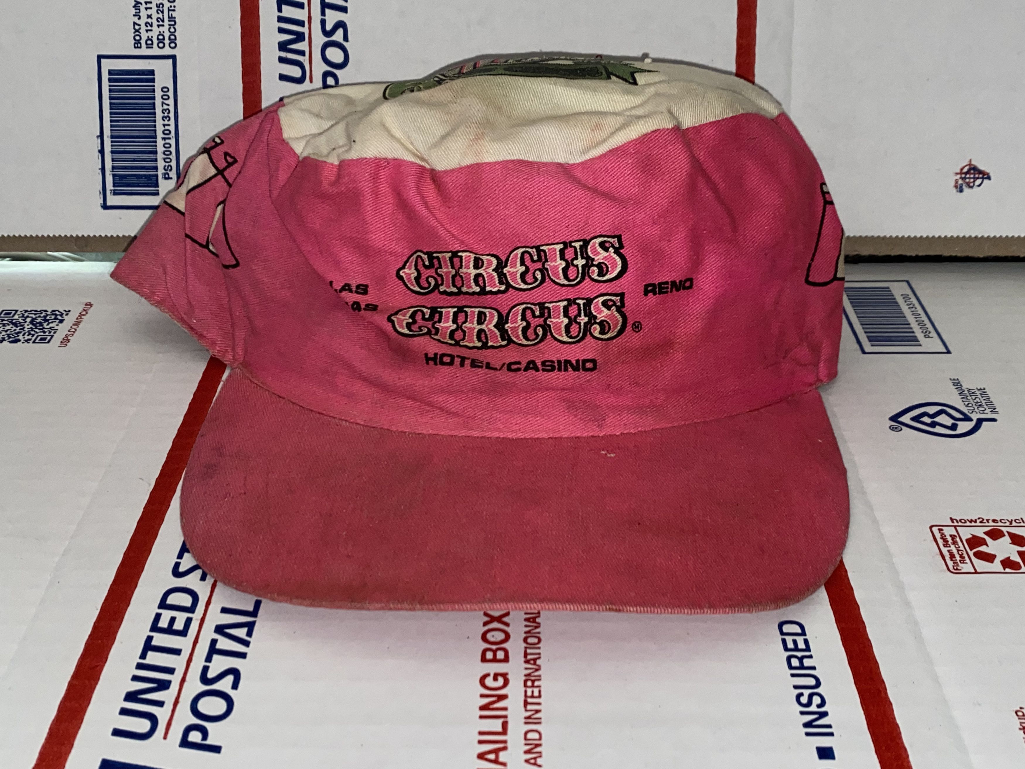 Vintage Circus CIRCUS Las Vegas Reno Hotel Casino Hat CLOWN rare Cap Size ONE SIZE - 1 Thumbnail