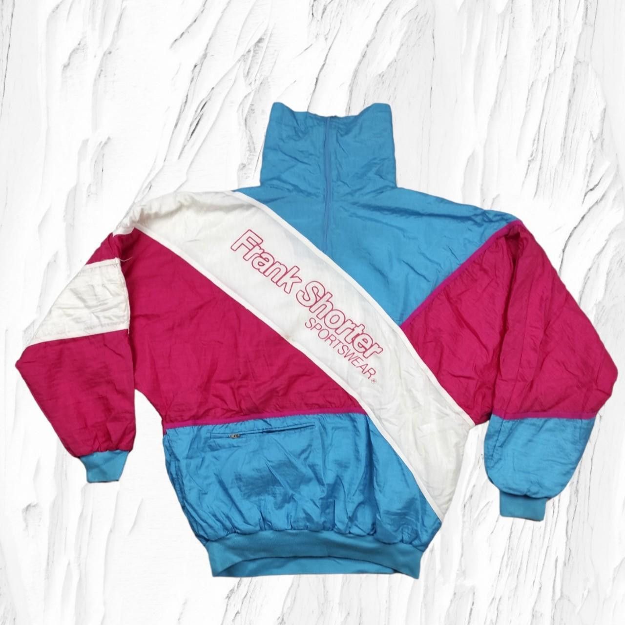 Vintage Vintage Retro Frank Shorter Multi Colour Windbreaker Jacket Size US L / EU 52-54 / 3 - 2 Thumbnail
