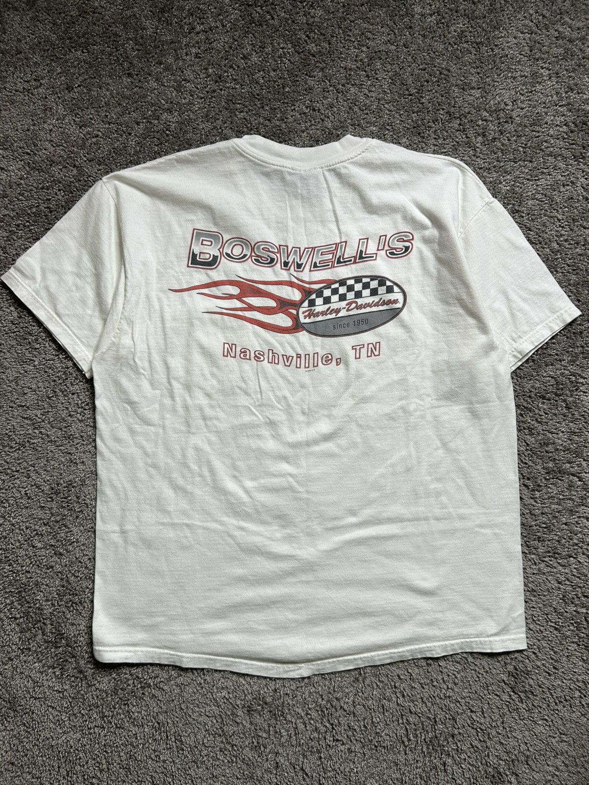 Harley Davidson Vintage Y2K Harley Legend Continues Pocket Tee USA Hanes Size US XL / EU 56 / 4 - 8 Thumbnail