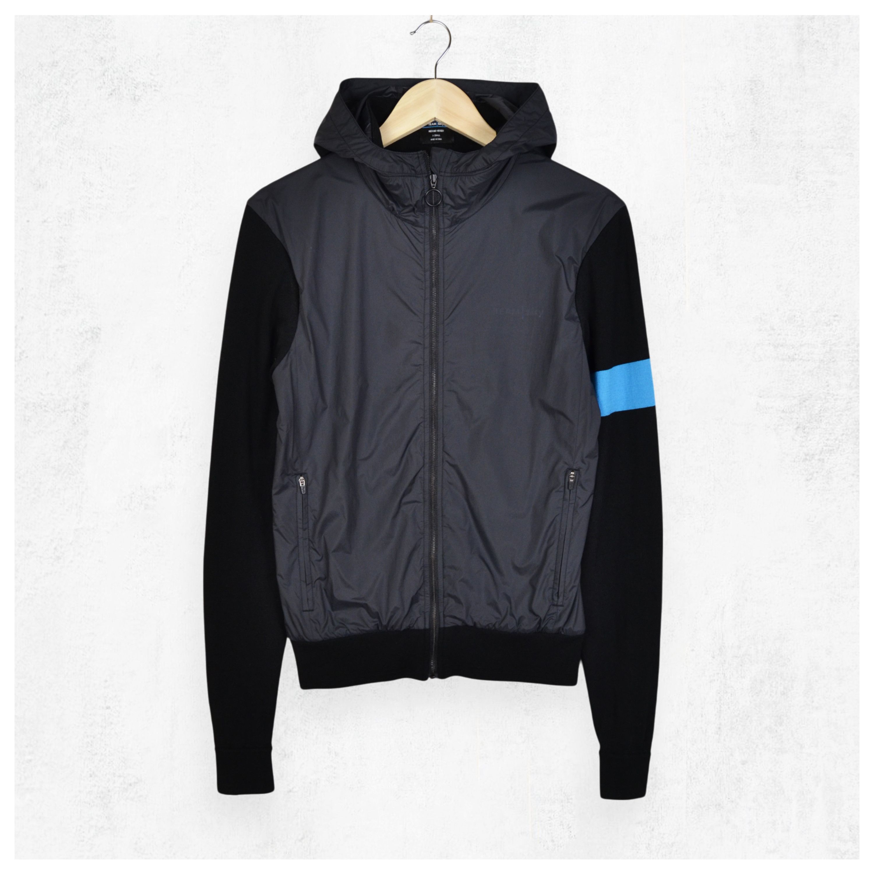 Cycle Rapha Sportswear Rapha Team Sky Black Merino Wool Hooded Top Jacket Size XS Grailed