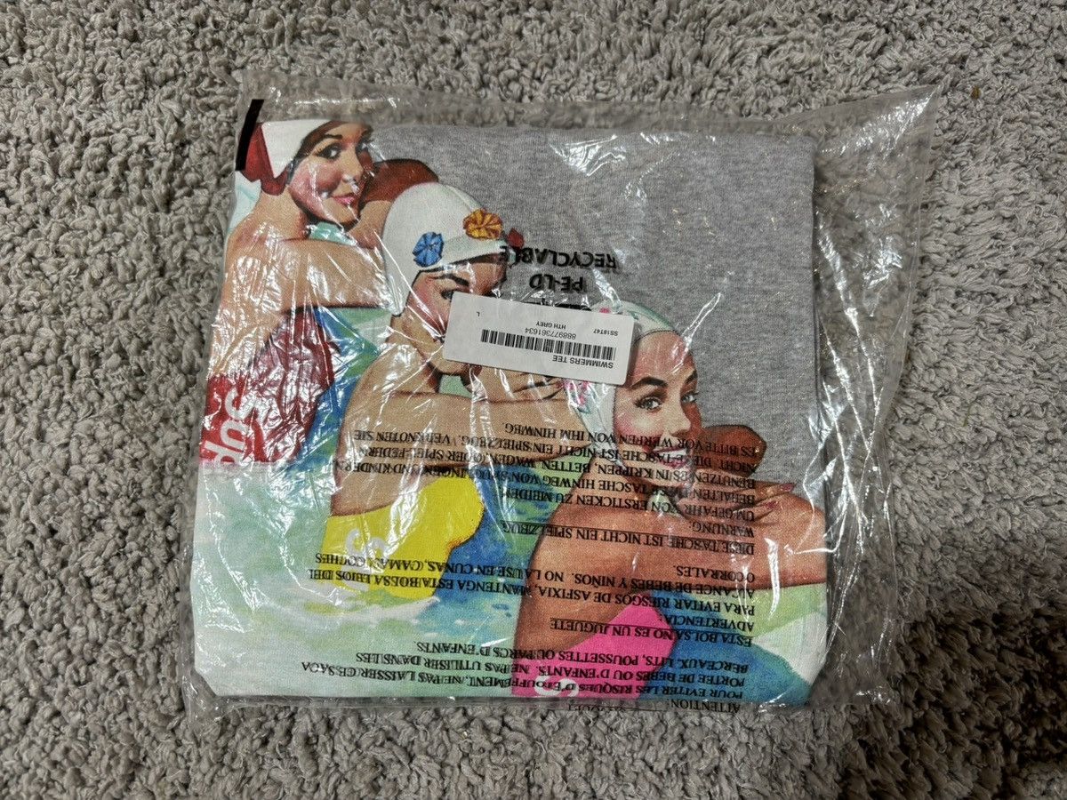 Supreme Supreme Swimmers Tee 'Heather Grey' Size L Size US L / EU 52-54 / 3 - 1 Thumbnail