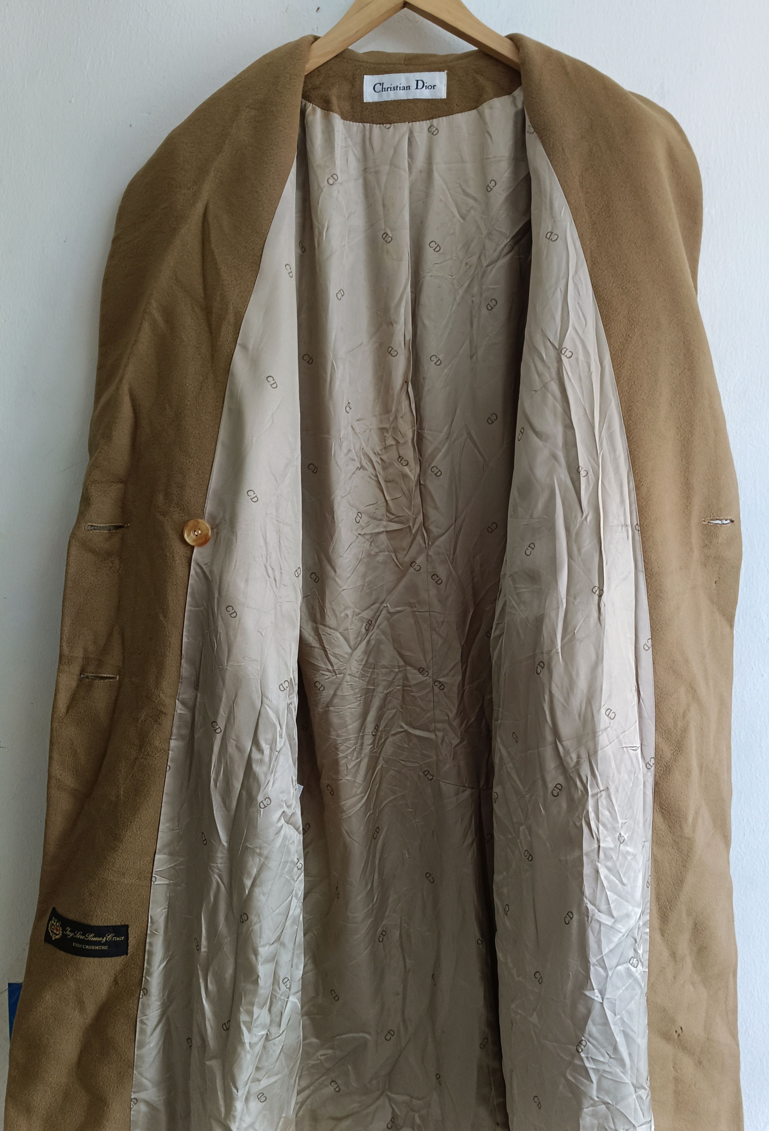 Vintage 80s Christian Dior Loro Piana Cashmere Coat