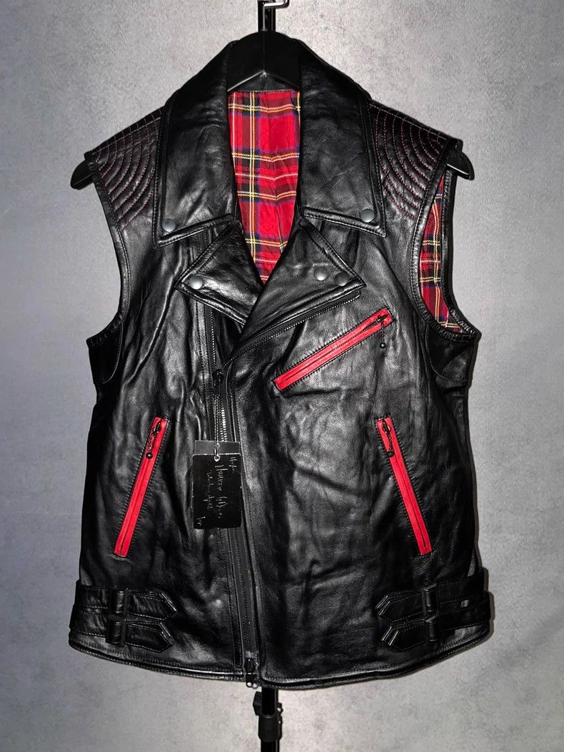 Number (N)ine Number (N)ine Leather Spider Web Vest Size US M / EU 48-50 / 2 - 1 Thumbnail