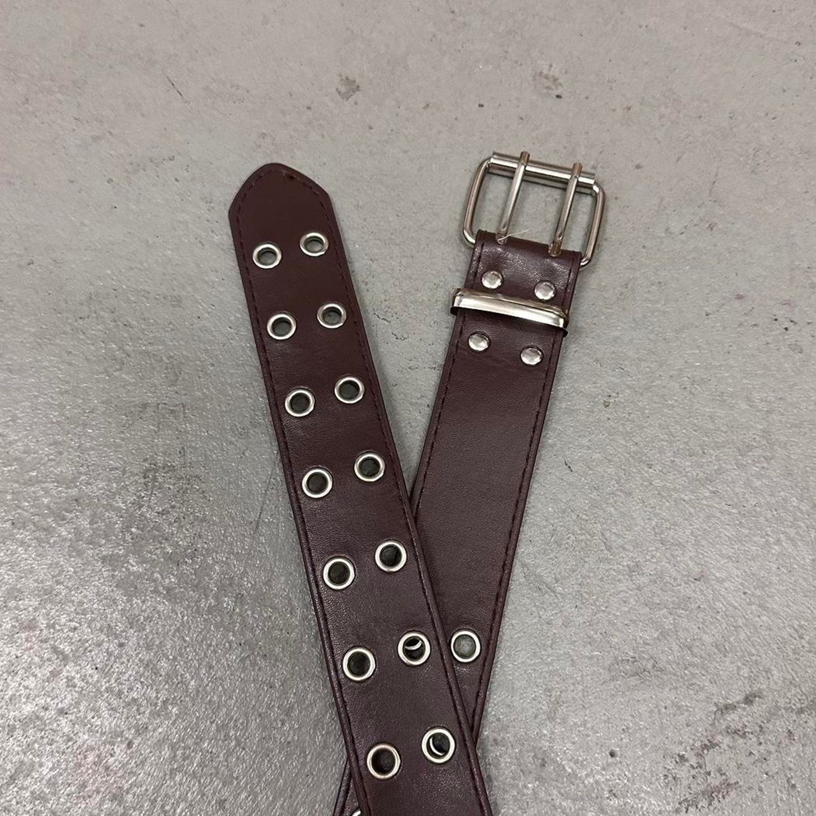 Other Brown utility style belt vintage WMNS Size ONE SIZE - 4 Thumbnail