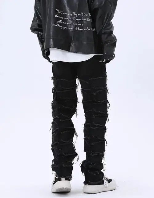 VIBE Retro high street ruined design niche jeans Size US 30 / EU 46 - 4 Thumbnail