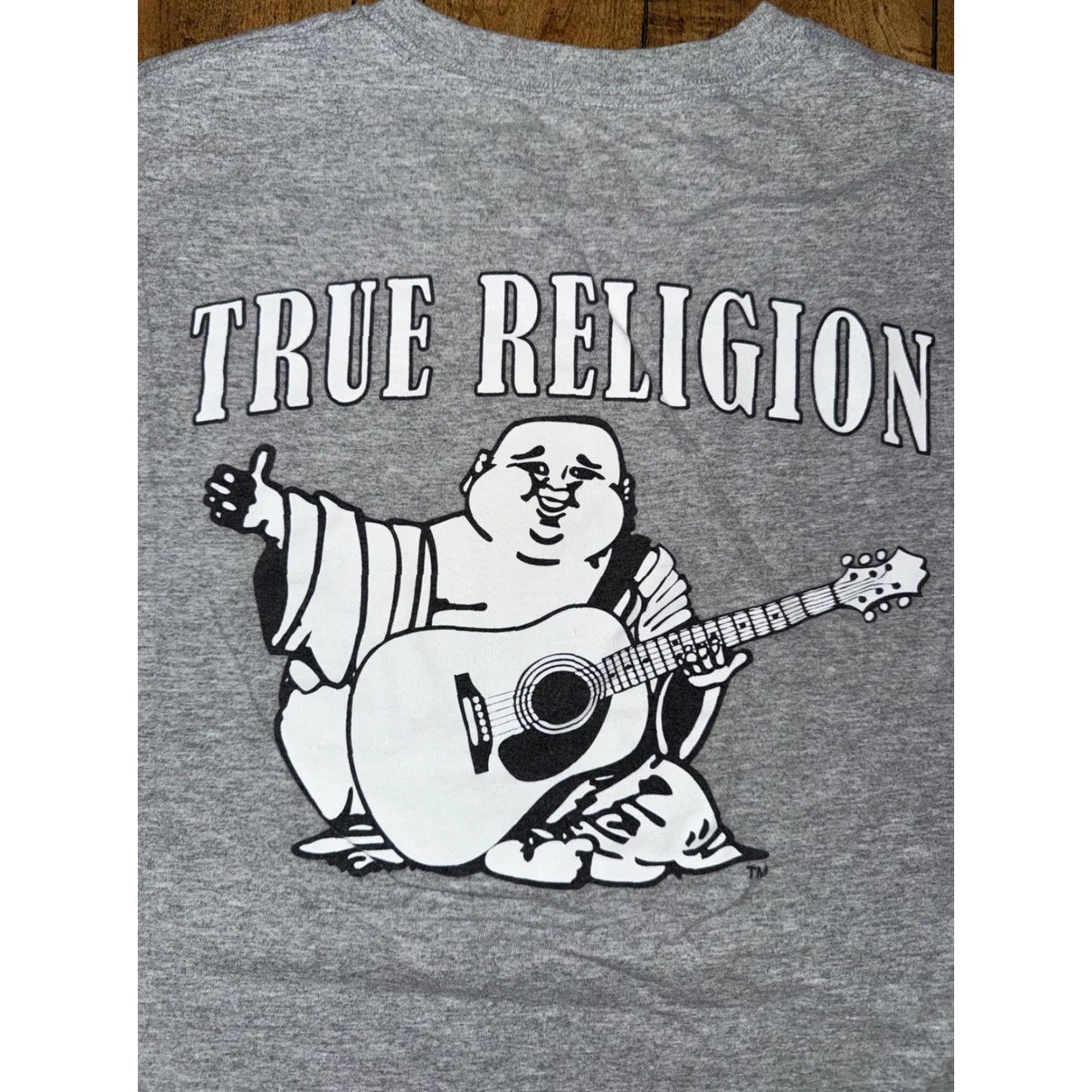 True Religion VINTAGE True Religion Buddha T-Shirt Gray 2XL Mens Shirt XS? Size US XXL / EU 58 / 5 - 2 Thumbnail