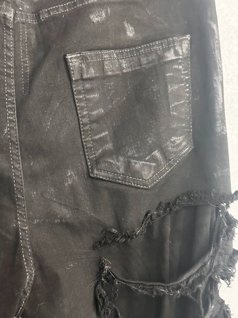 Rick Owens Rick Owens Corrosive wax jeans with holes.-2506 Size US 33 - 5 Thumbnail