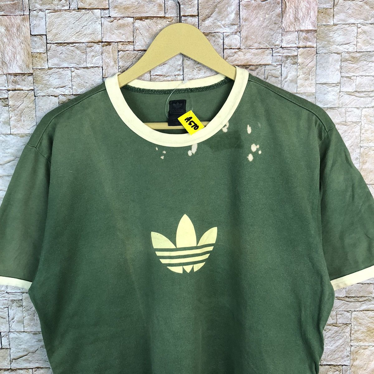 Adidas Adidas vintage ringer Green faded Tee #A570 Size US M / EU 48-50 / 2 - 5 Thumbnail