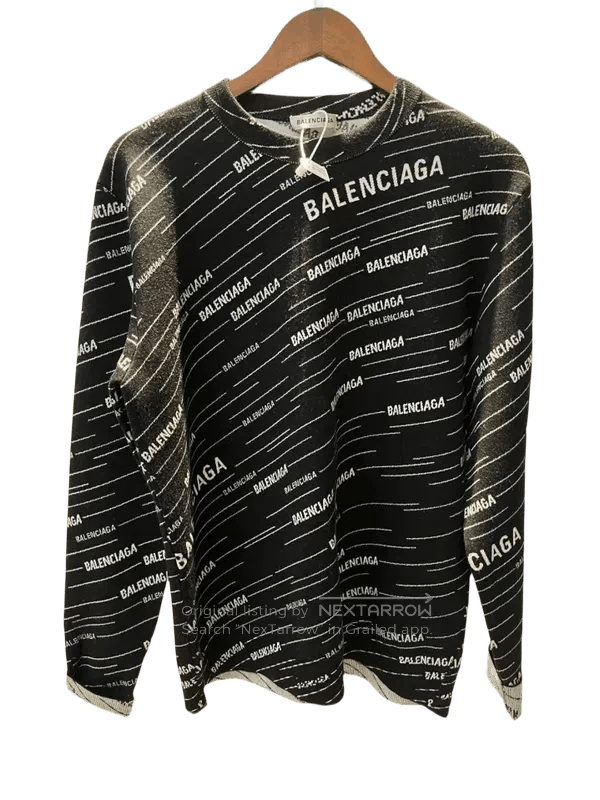 Balenciaga Balenciaga Classic Casual Oversized Sweater in Black. Size US S / EU 44-46 / 1 - 1 Thumbnail